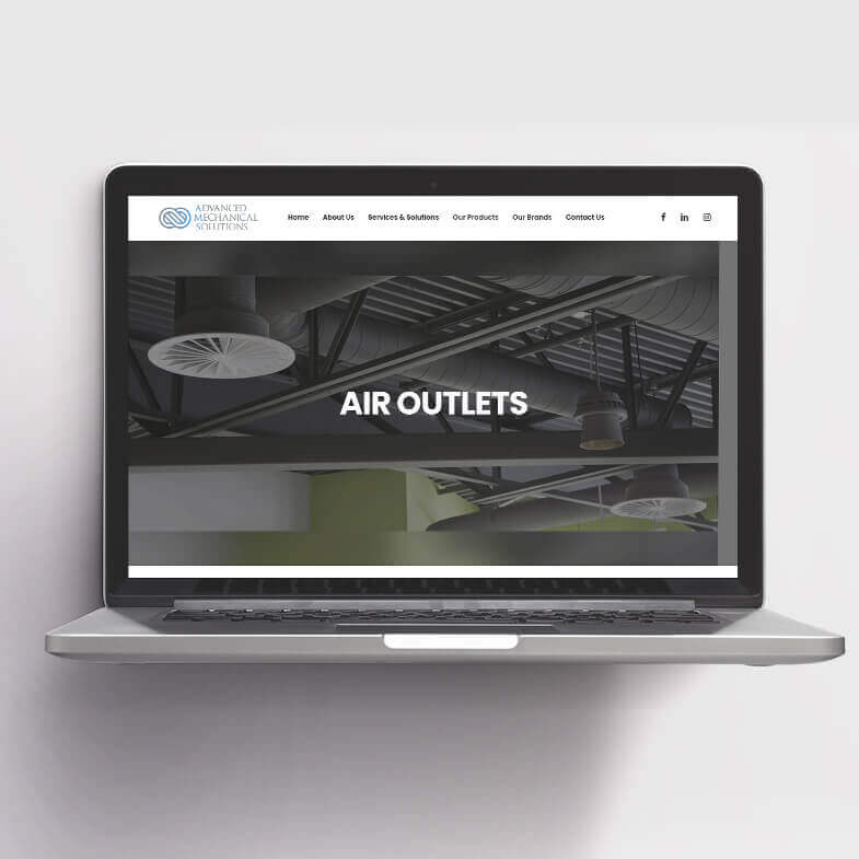Website setup for Advanced Mechanical Solutions in Lebanon