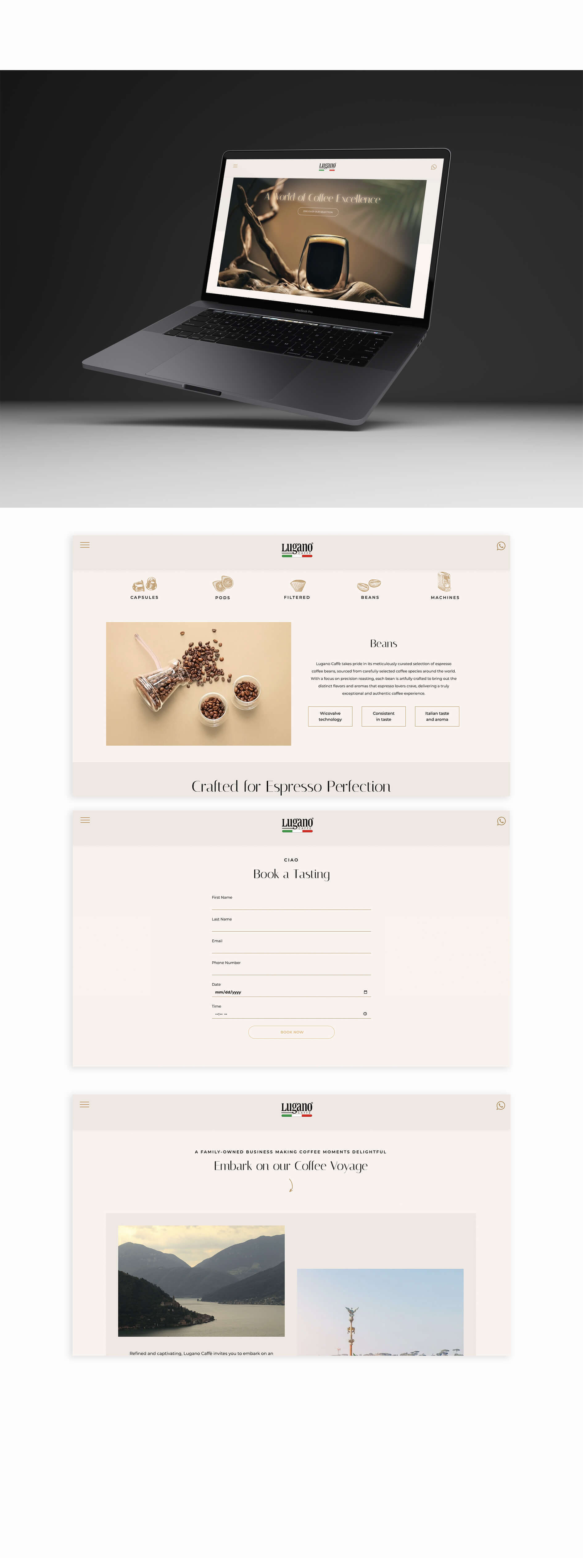 Website template setup for Lugano in Lebanon