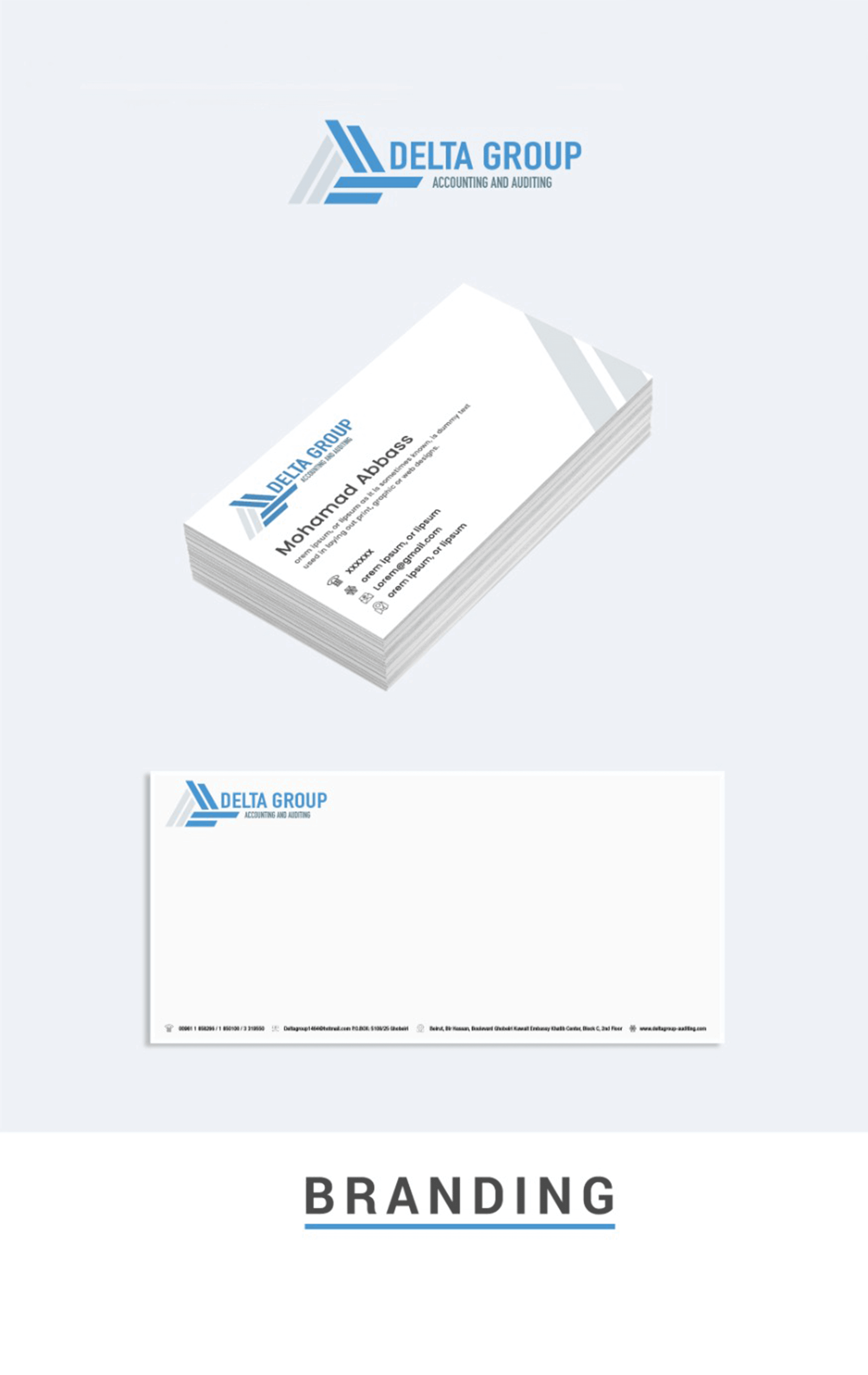 تصميم العلامة التجارية لدلتا غروب