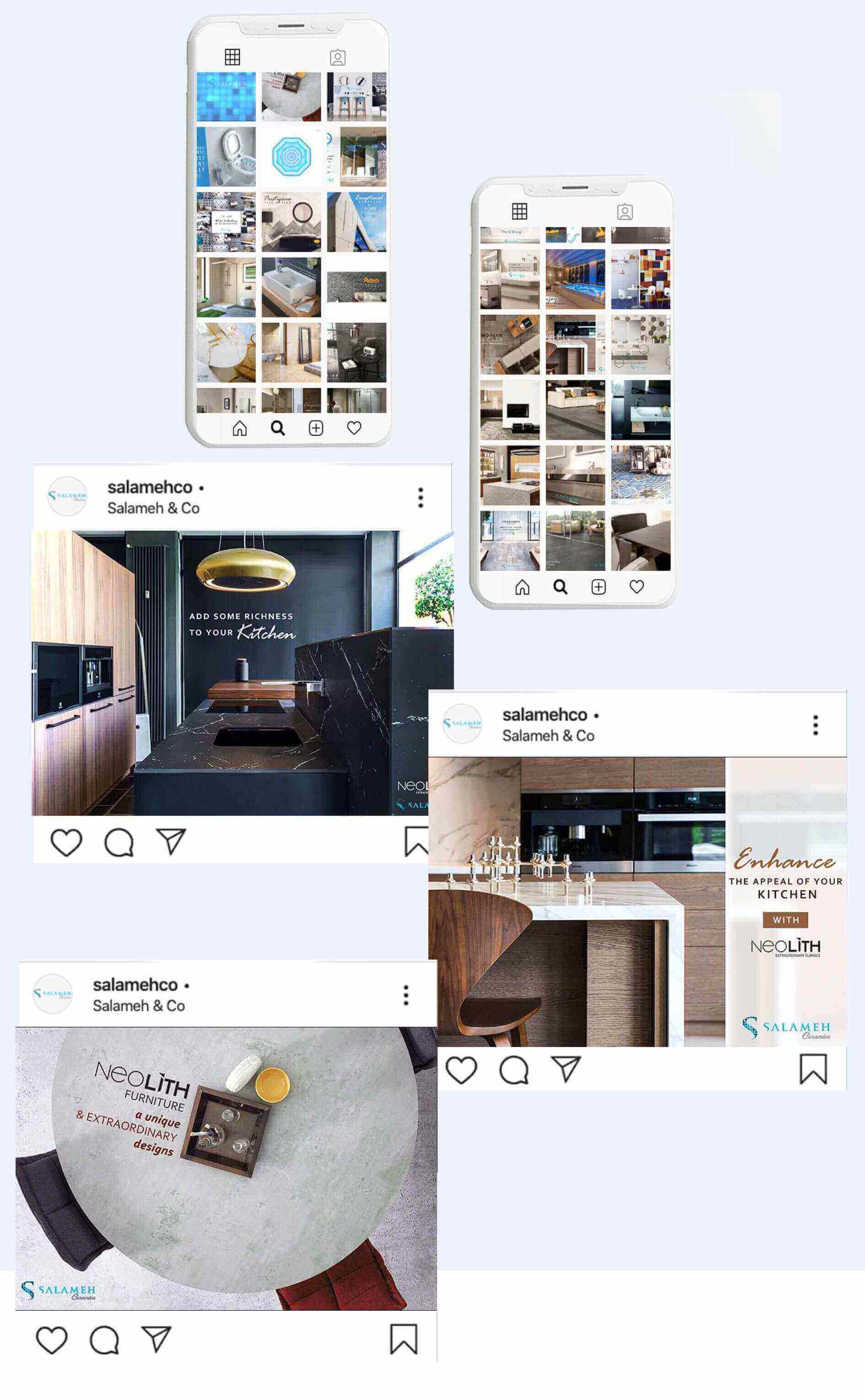 Salameh Ceramica social media management