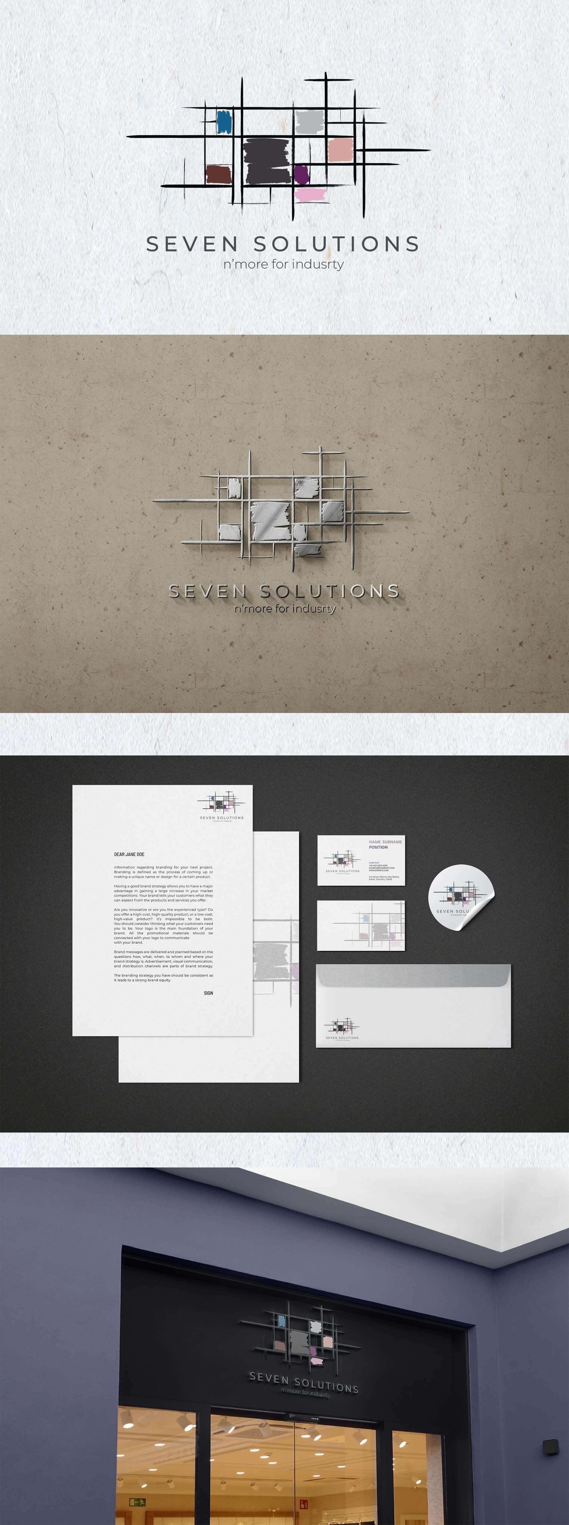 Logo Design for Seven Solutions N&#39; More, located in K.S.A.