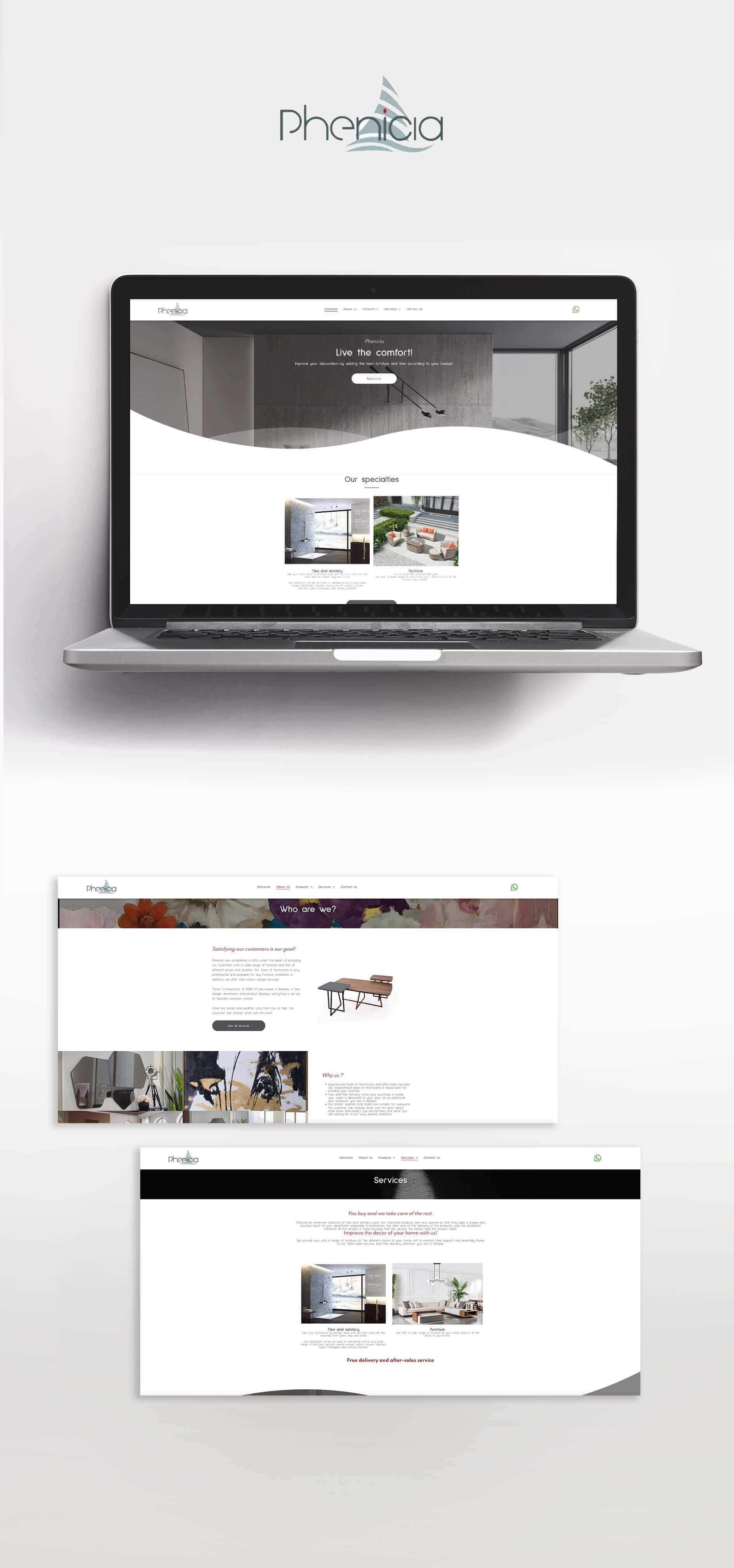template website setup  for Phenicia in Cote d&#39;Ivoire