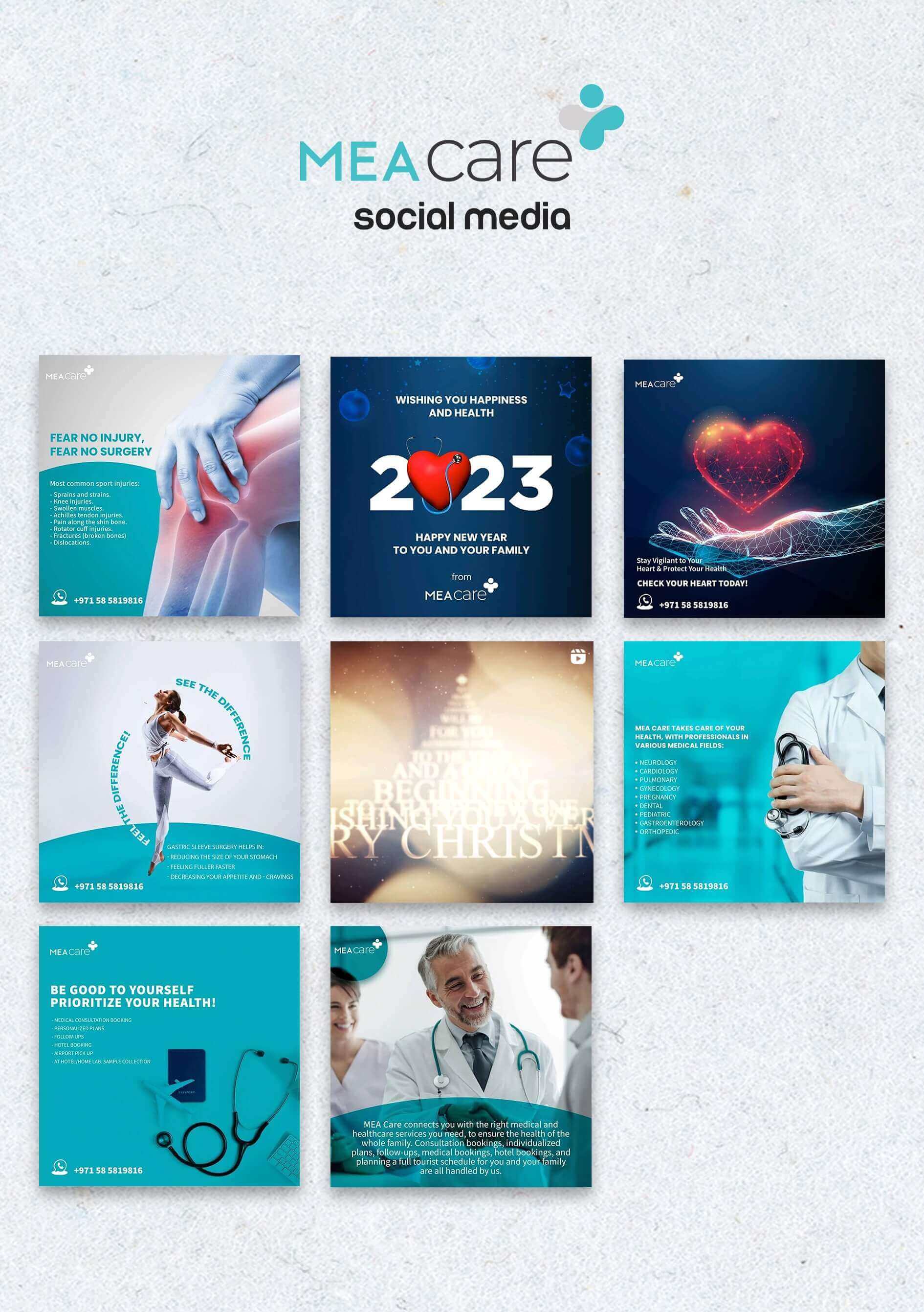 Online marketing and advertising for MEA Care in U.A.E.