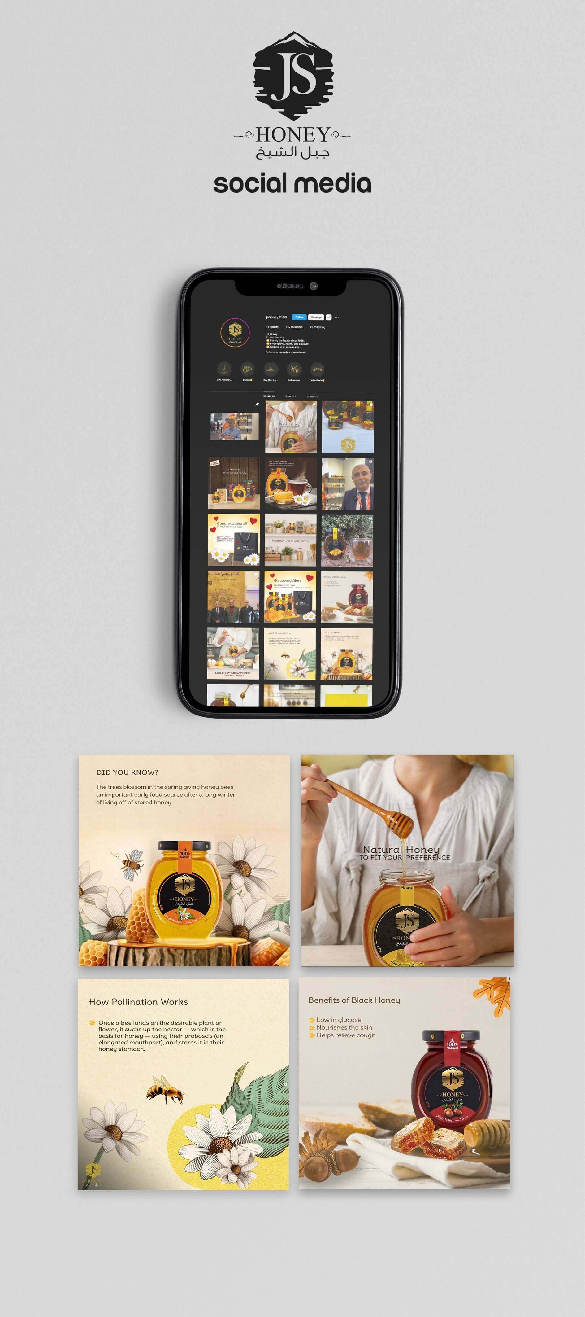 Online Marketing and advertising for JS Honey in Lebanon