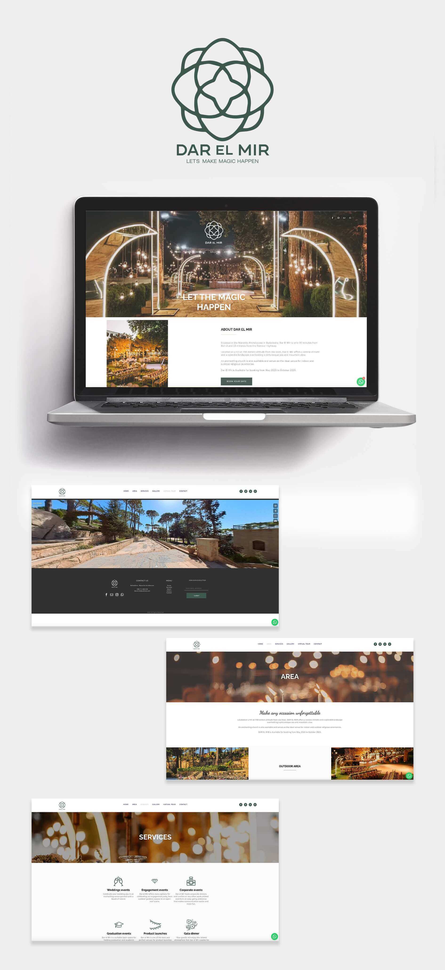 Website setup for Dar El Mir in Lebanon