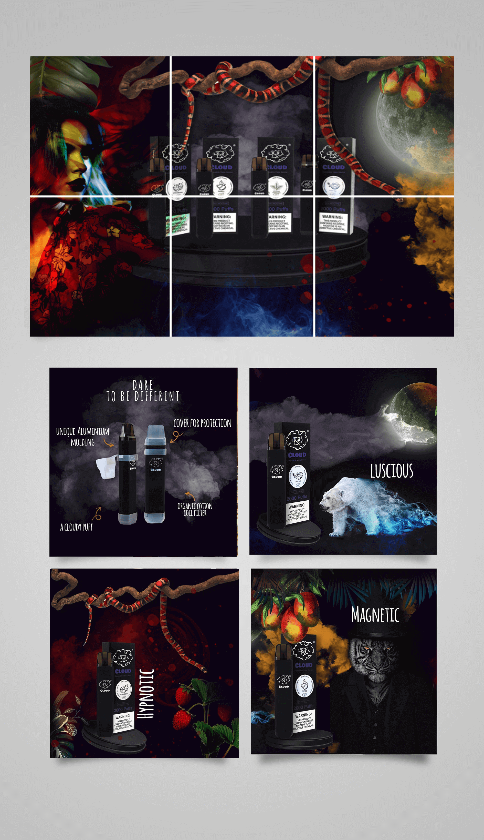 حملة تسويقيّة عبر الإنترنت لشركة كلاود للفيب في لبنان