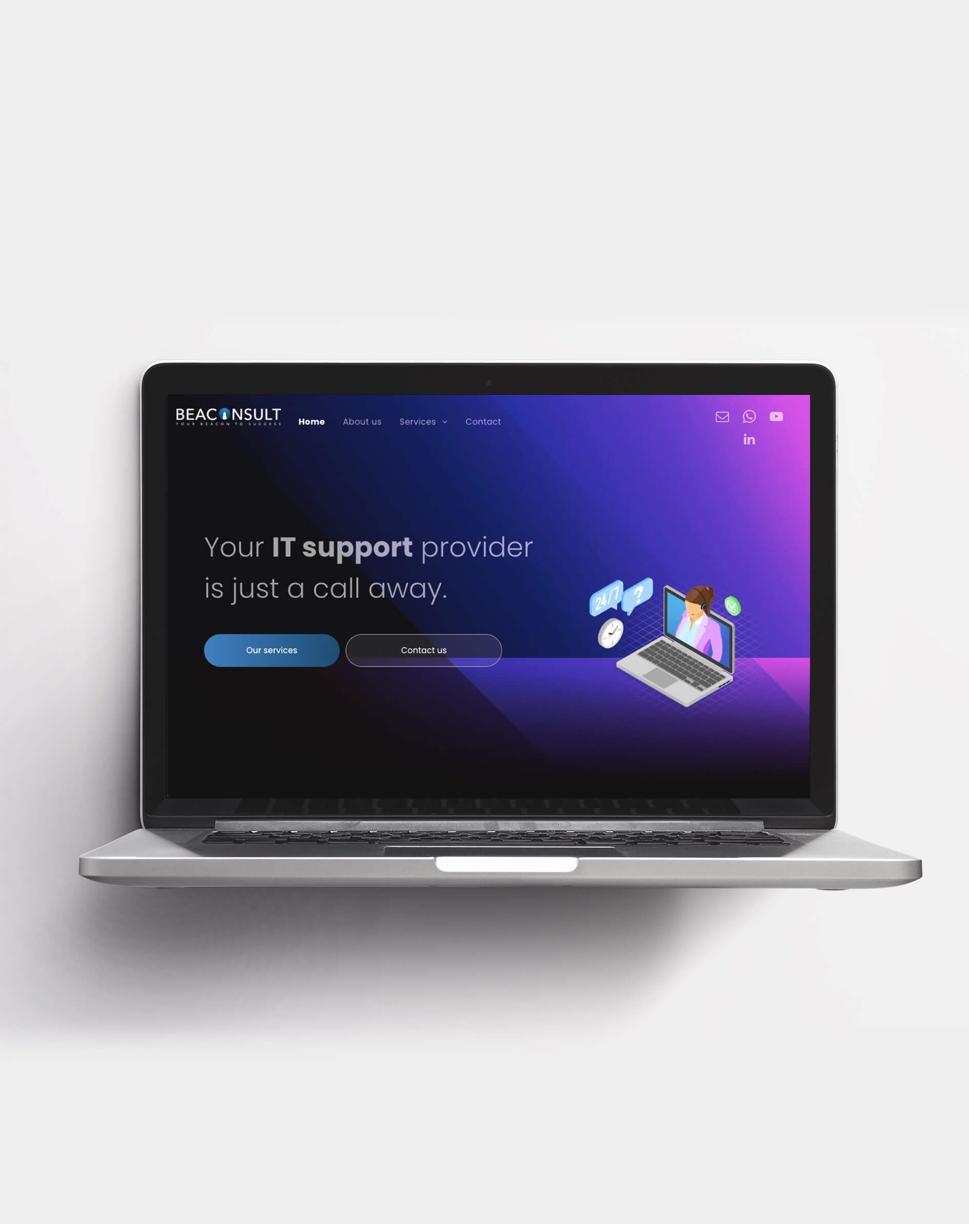 website setup for BeaConsult in Lebanon