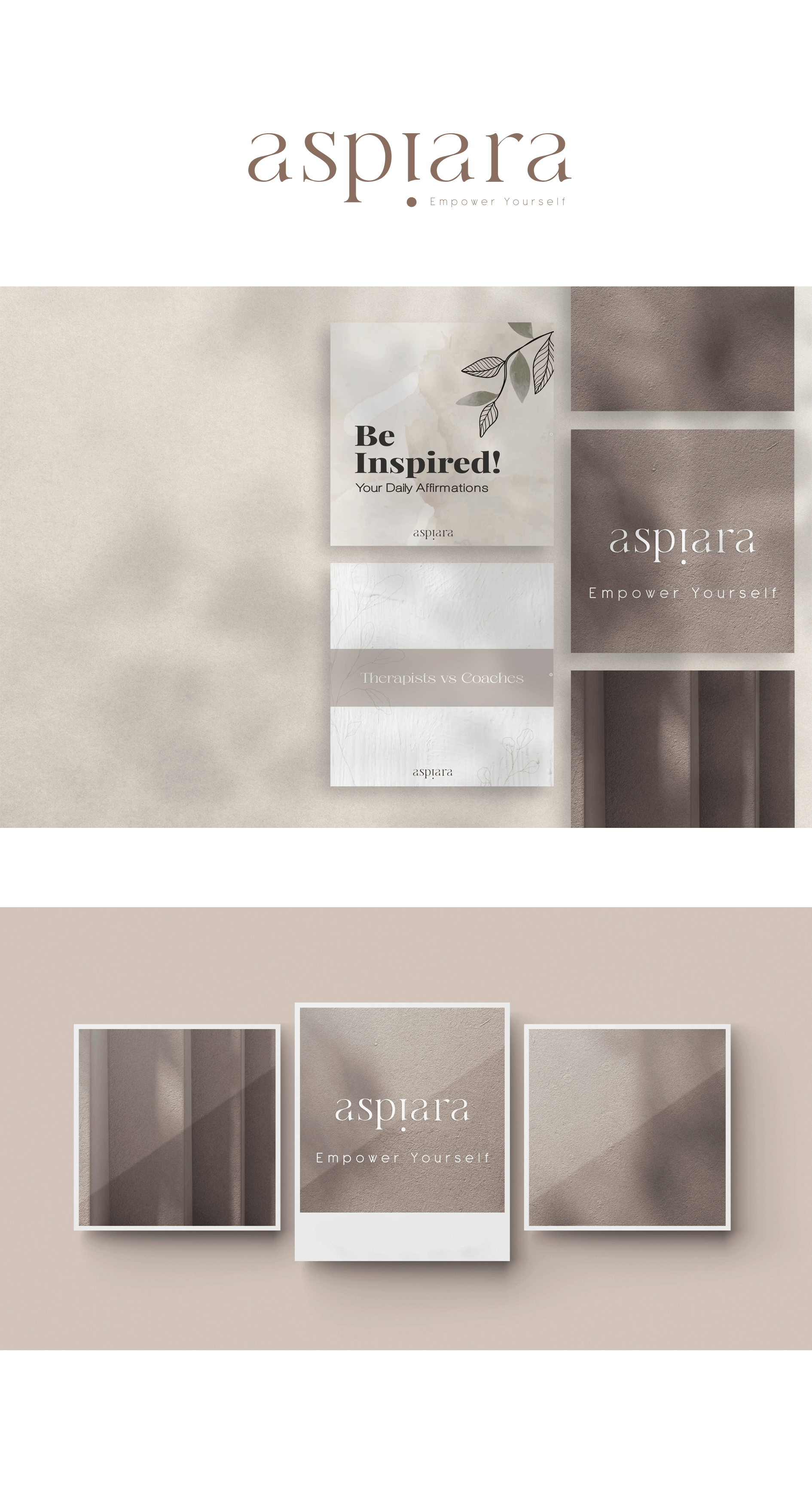 Full branding for Aspiara life coach in Lebanon