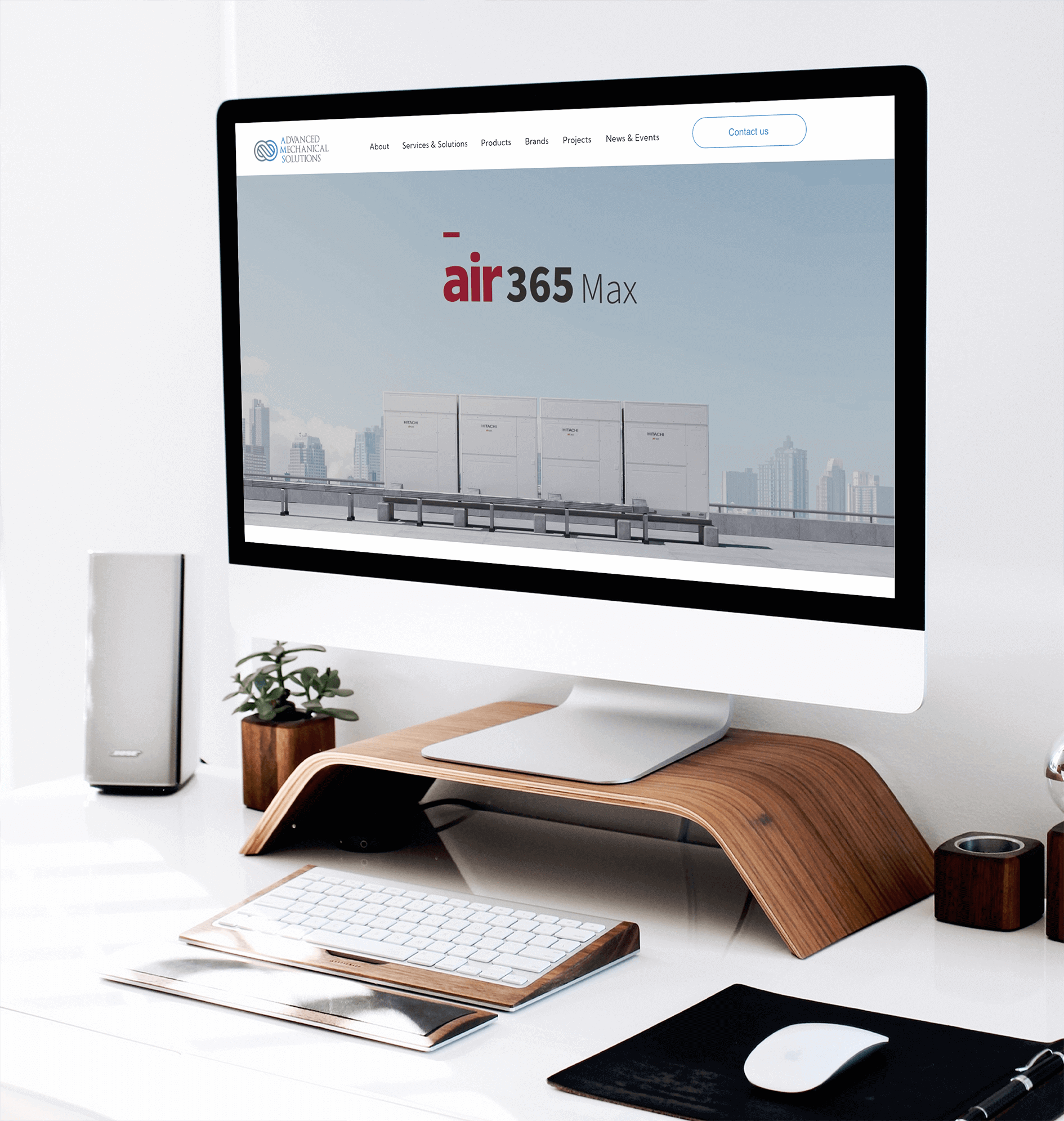 Website setup for Advanced Mechanical Solutions in Lebanon