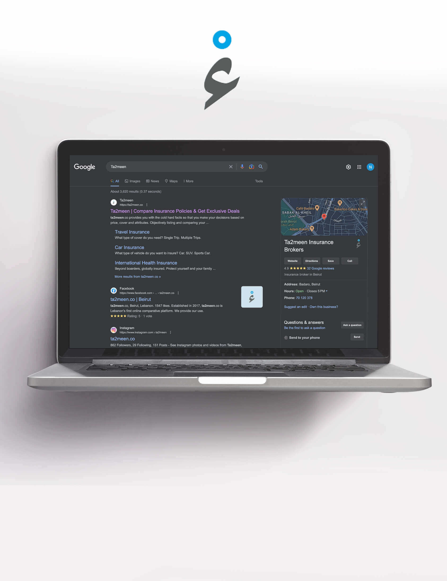 Google Ads management for Ta2meen in Lebanon