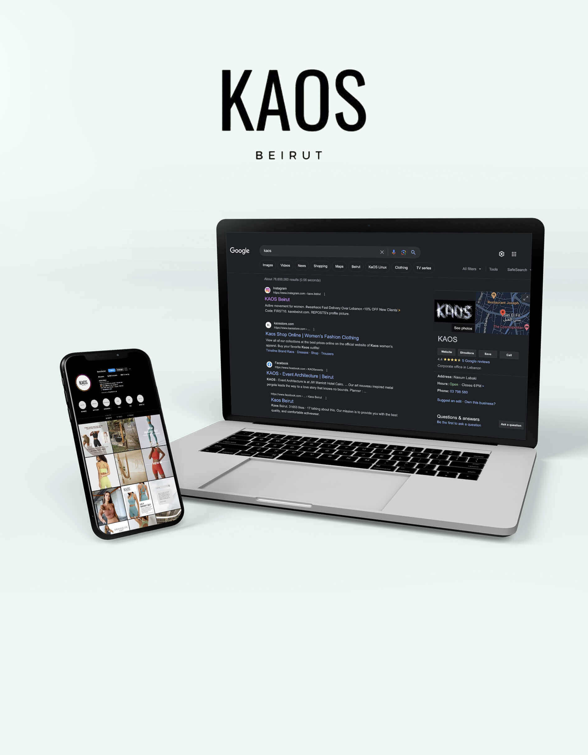 Ads Management or Kaos Activewear in Lebanon