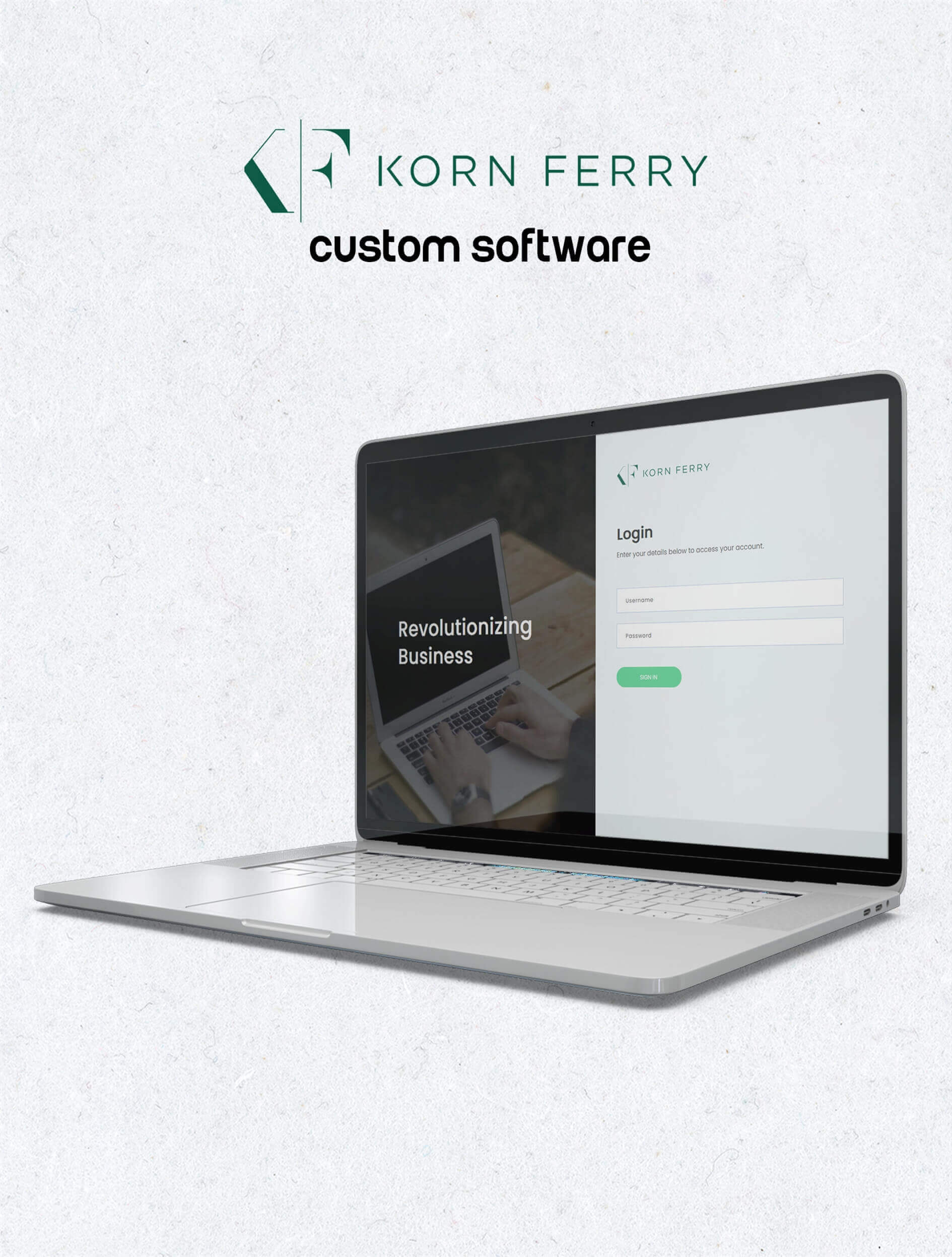 Custom software for Korn Ferry, in K.S.A.