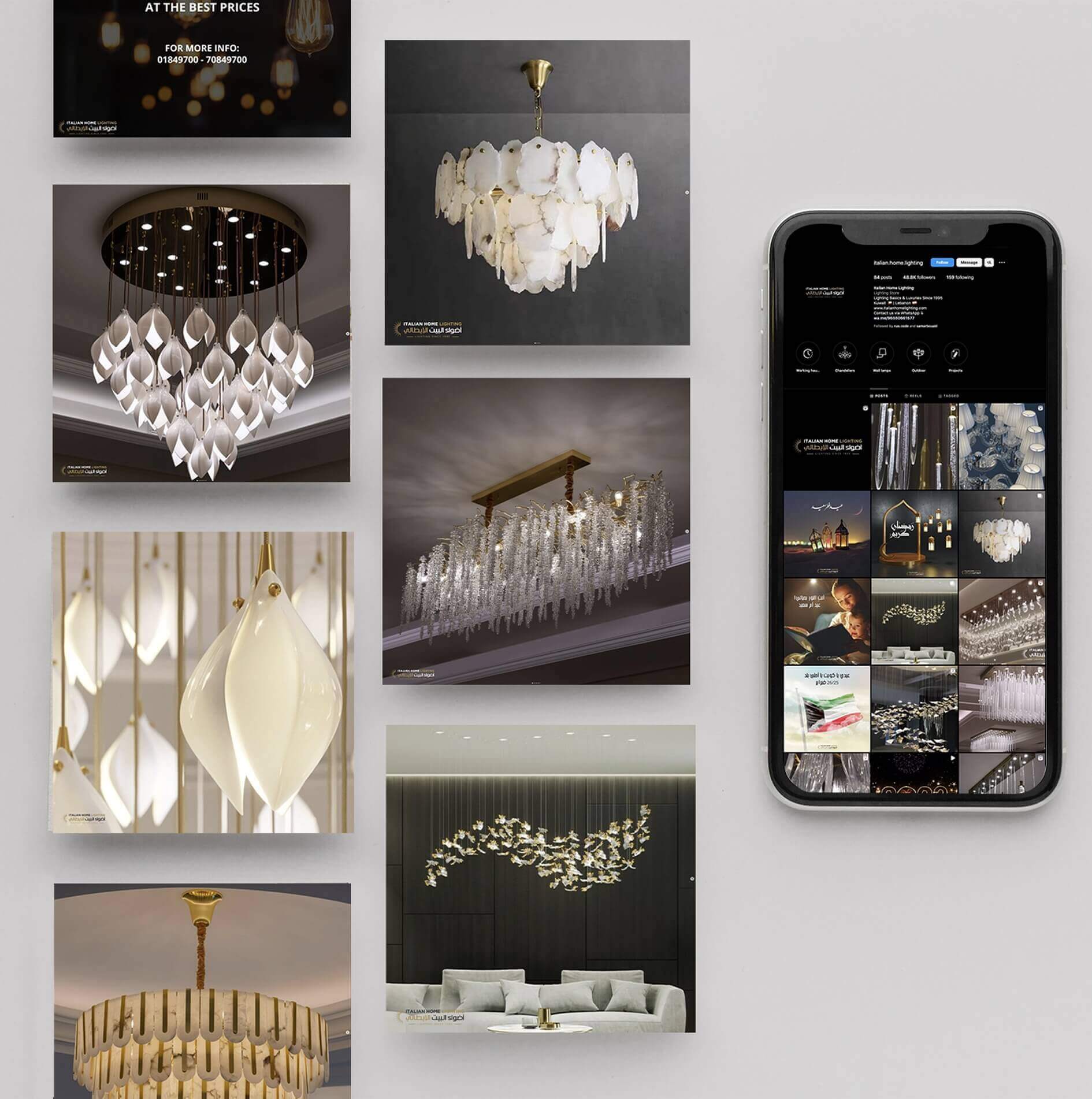 Social Media marketing and for Italian Home Lighting in Lebanon
