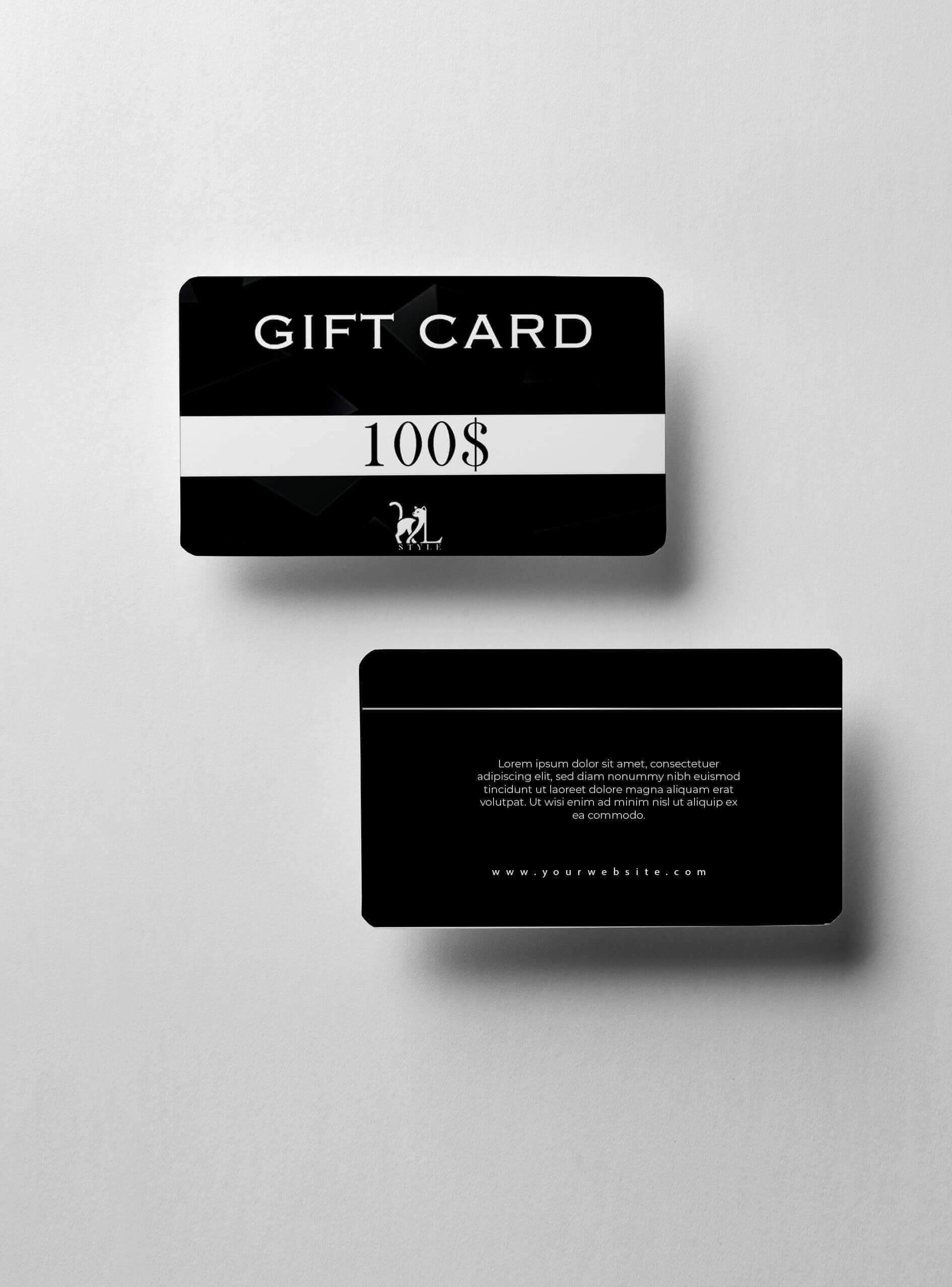 gift card design for L Style, located in Lebanon