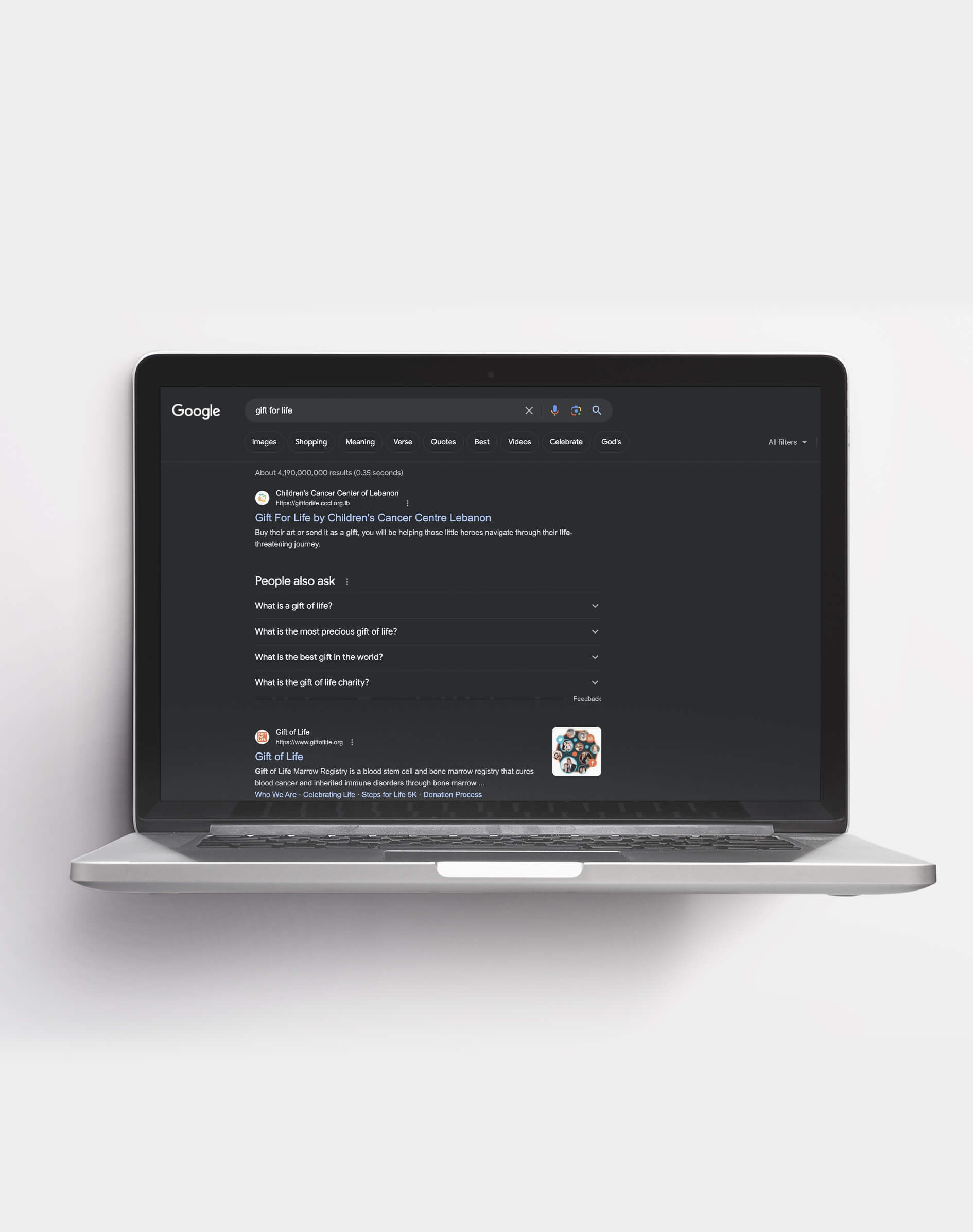 Ads management for Gift4life Campaign by the Children&#39;s cancer center in Lebanon