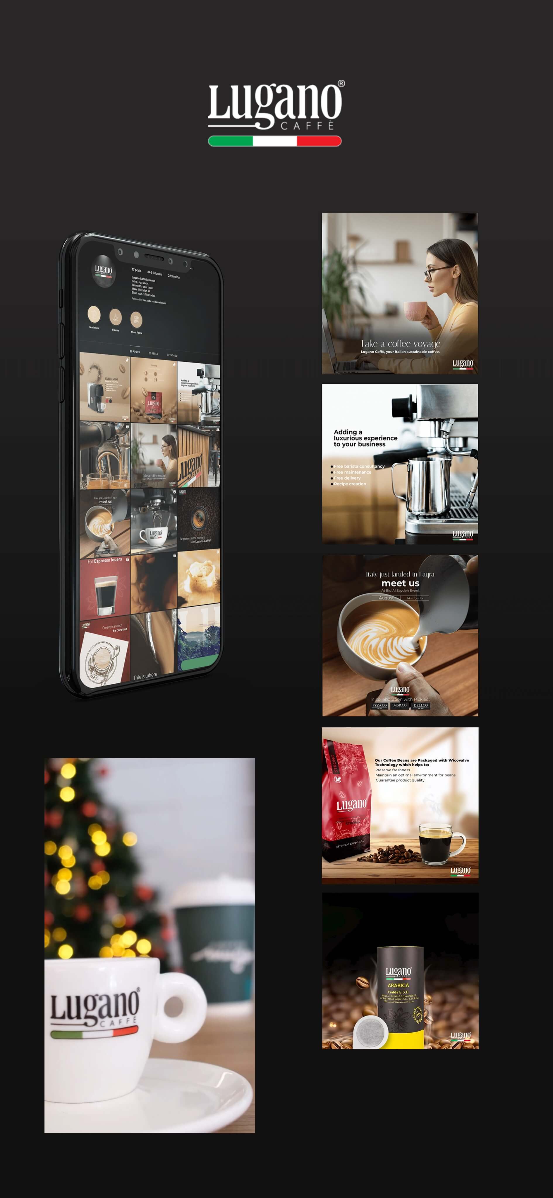 Social Media Marketing for Lugano Caffe in Lebanon