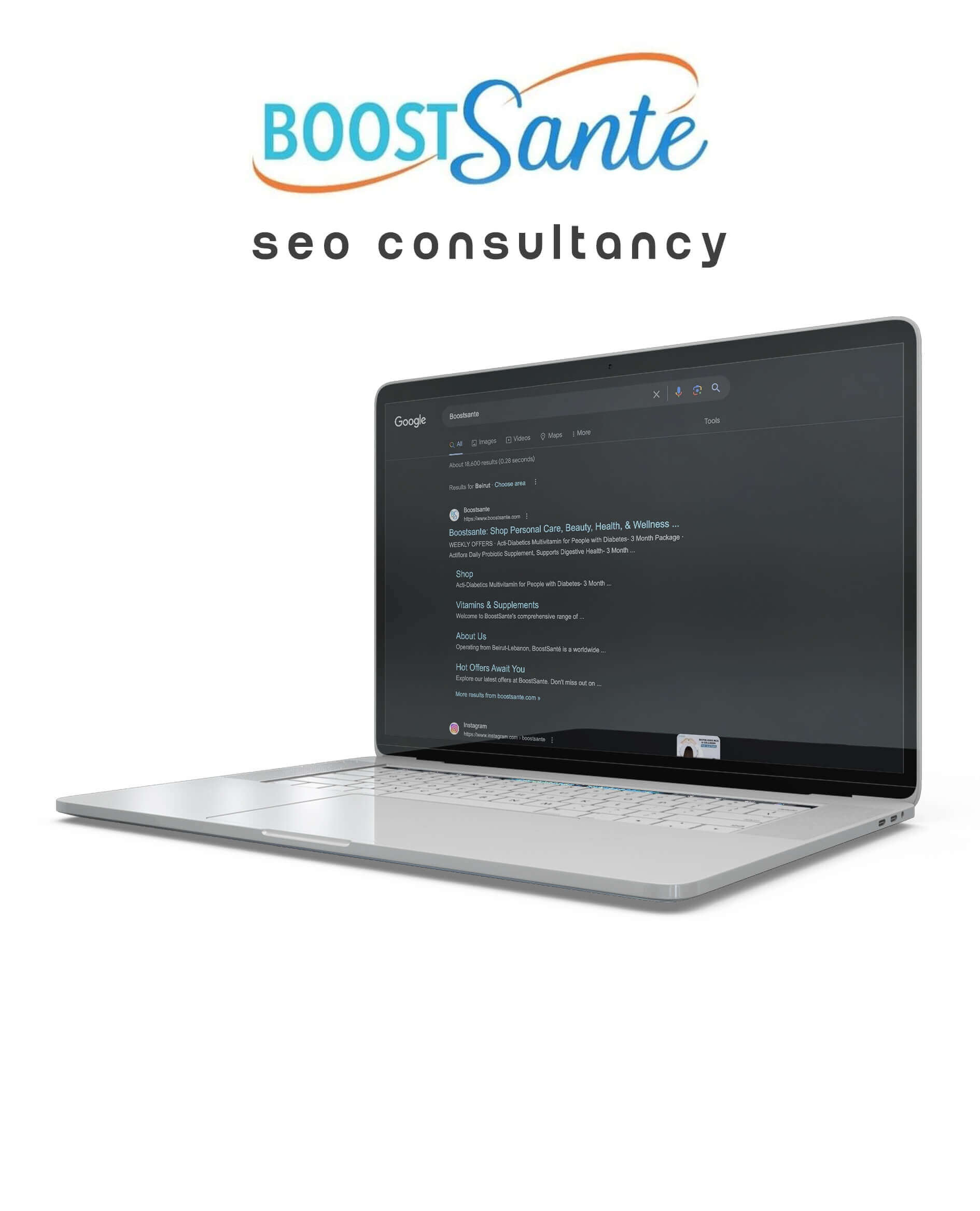 تحسين محركات البحث لمحتوى موقع الويب لشركة &quot;بوست سانتي&quot; في لبنان