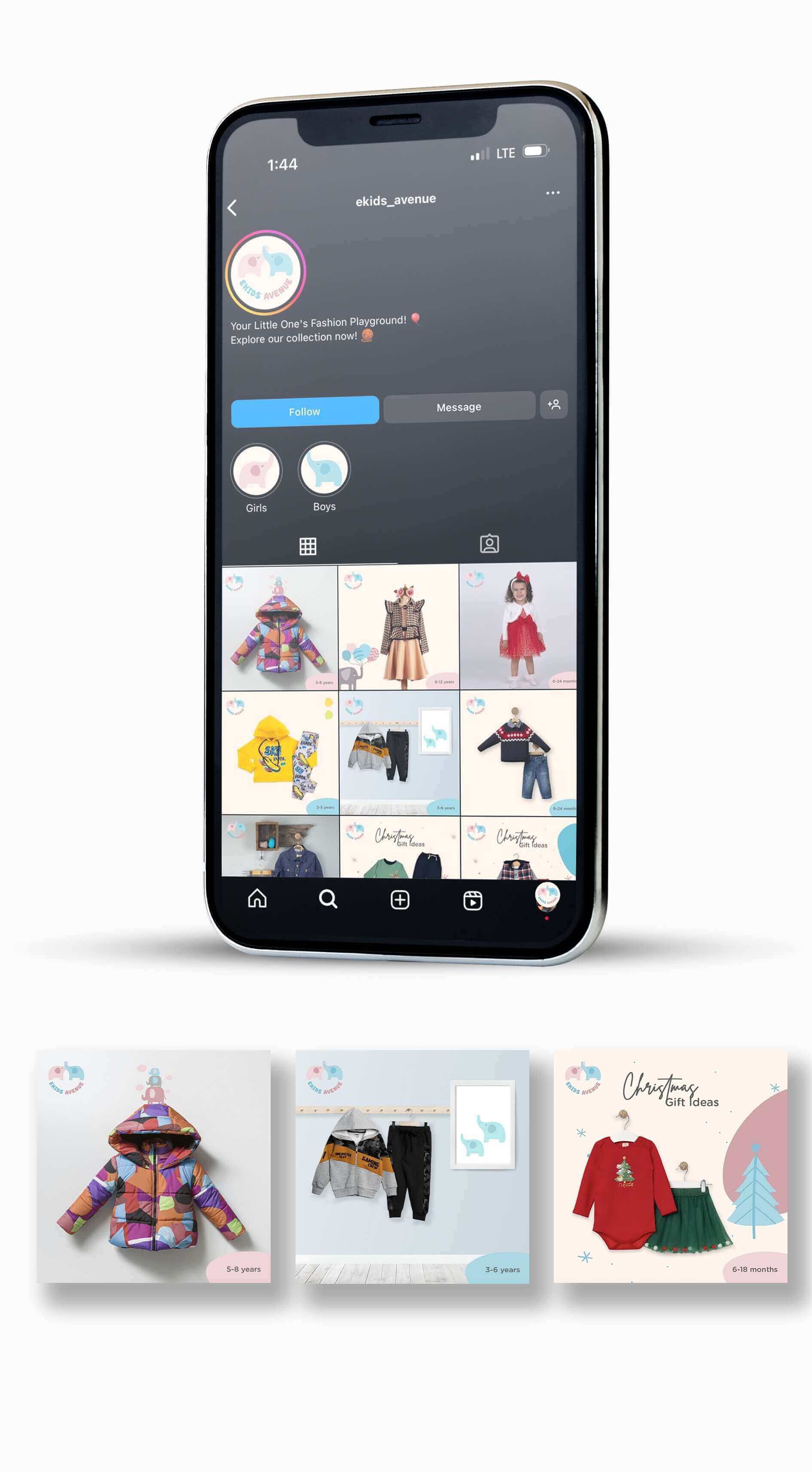 Social Media marketing and advertising for ekids avenue in Lebanon