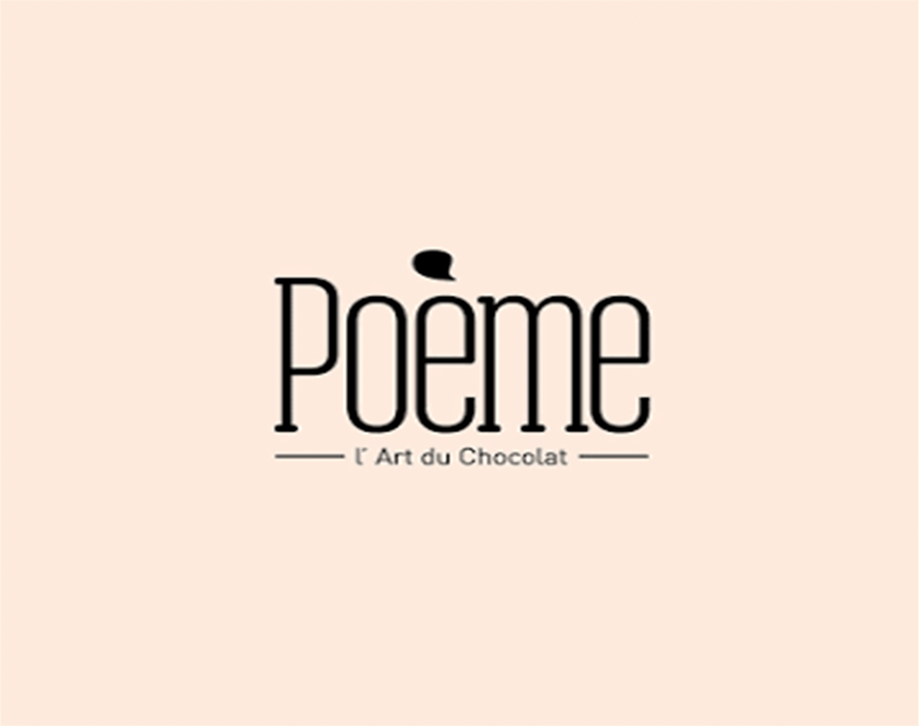 Branding designs for Poeme Chocolate in Lebanon