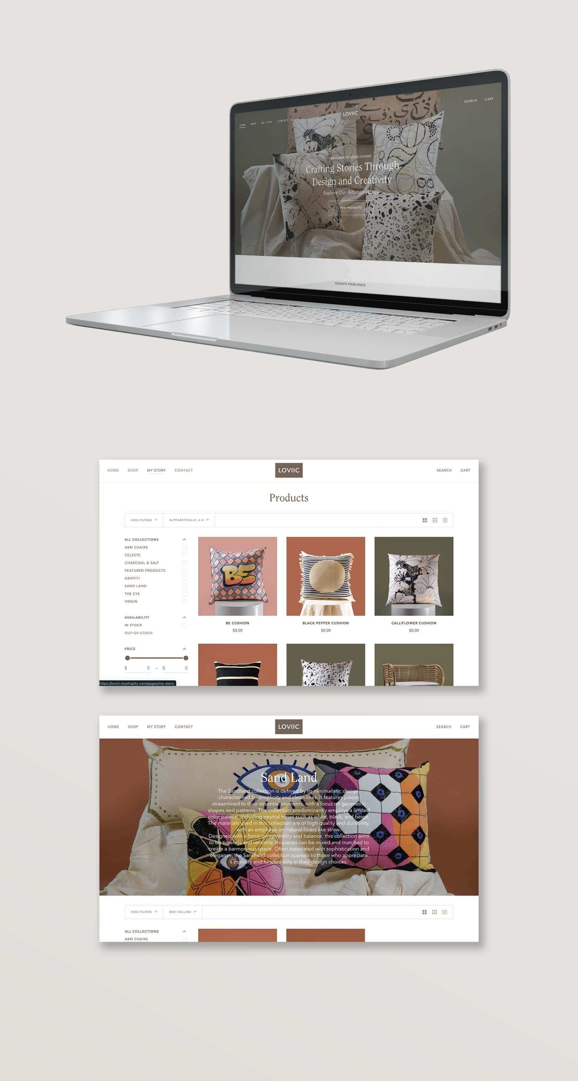 متجر الكتروني عبر شوبيفاي لشركة لوفييك في لبنان