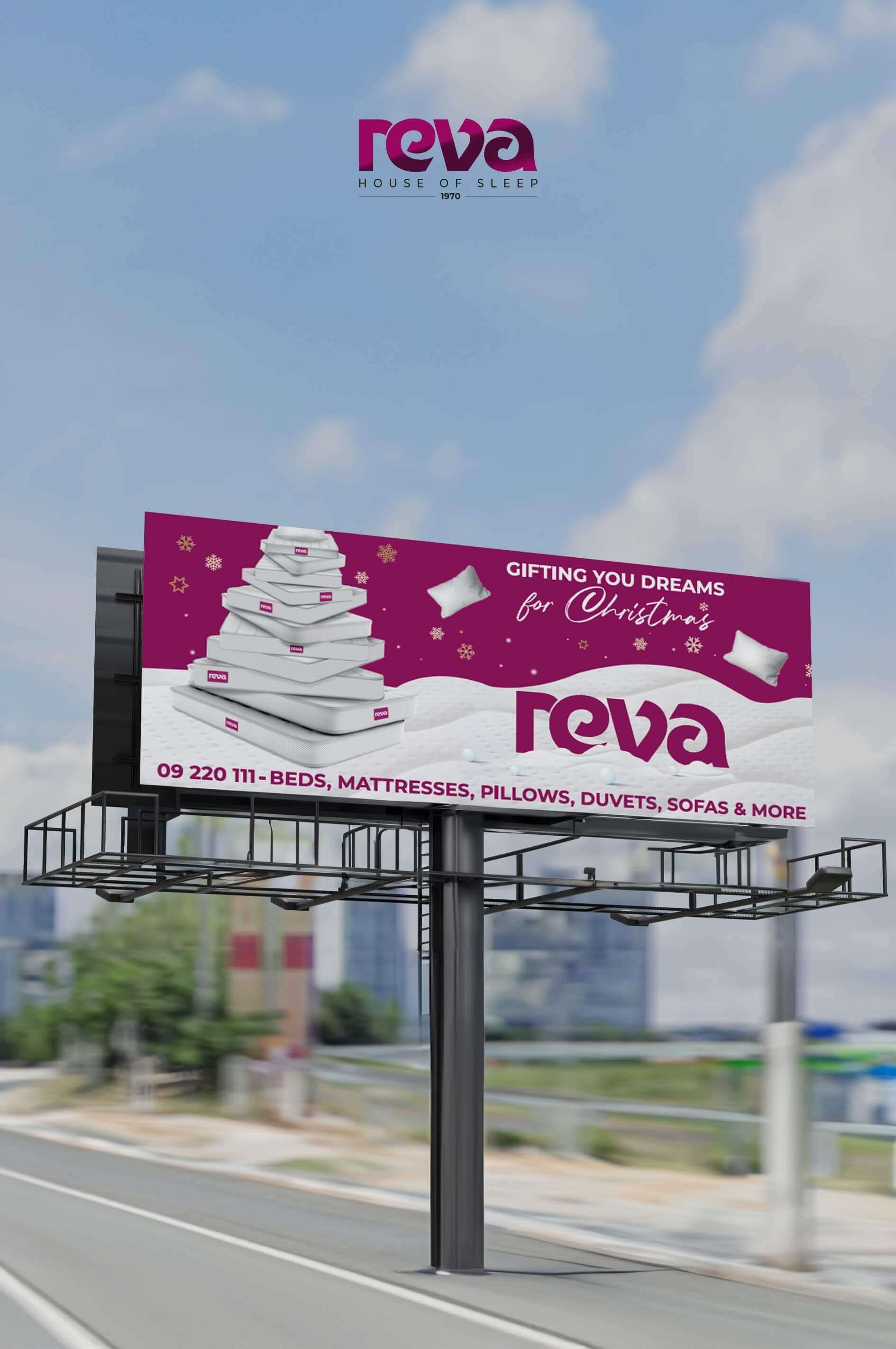 Billboard Designs for reva house of sleep in Lebanon