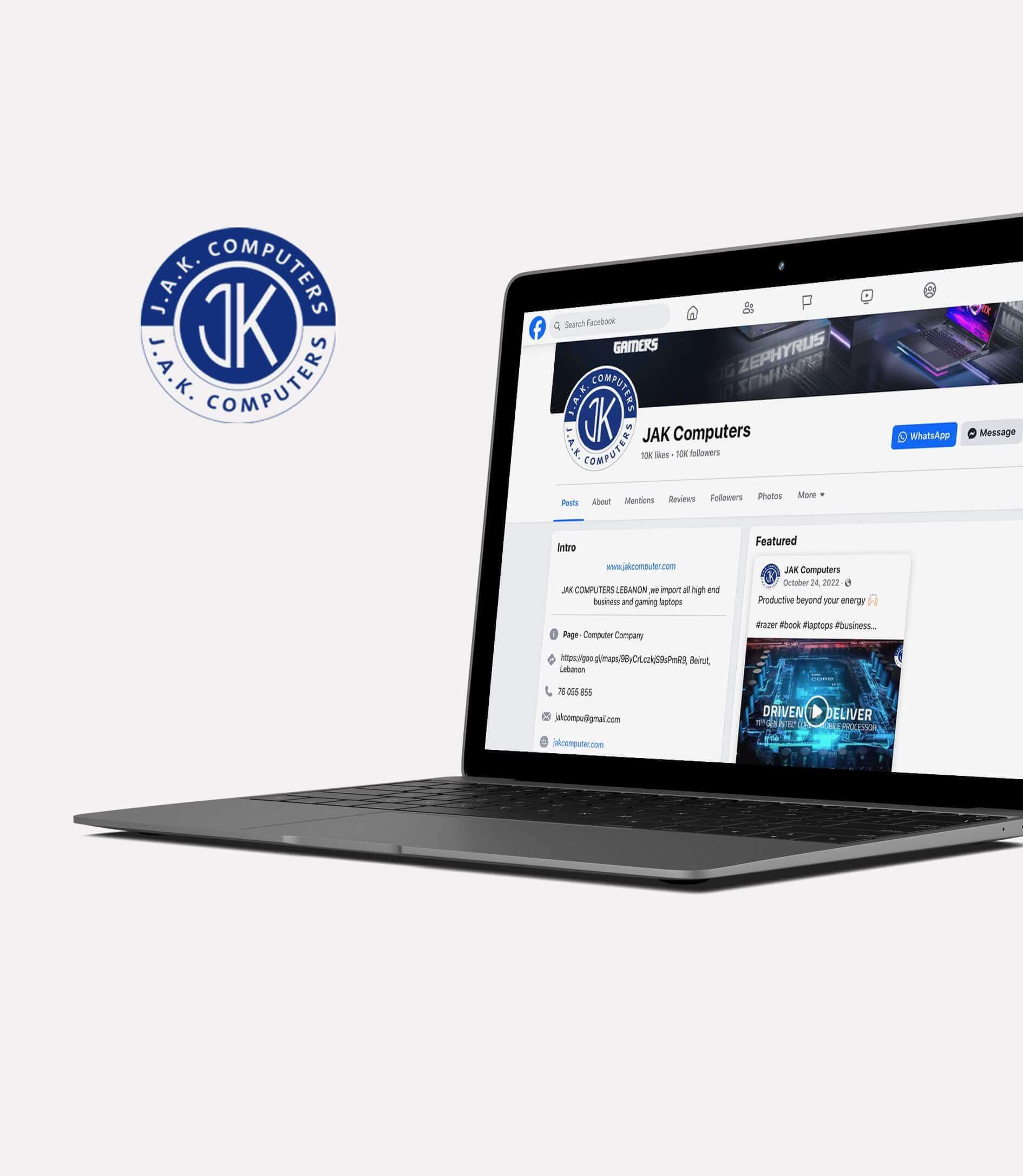 Ads management for Jak Computers in Lebanon