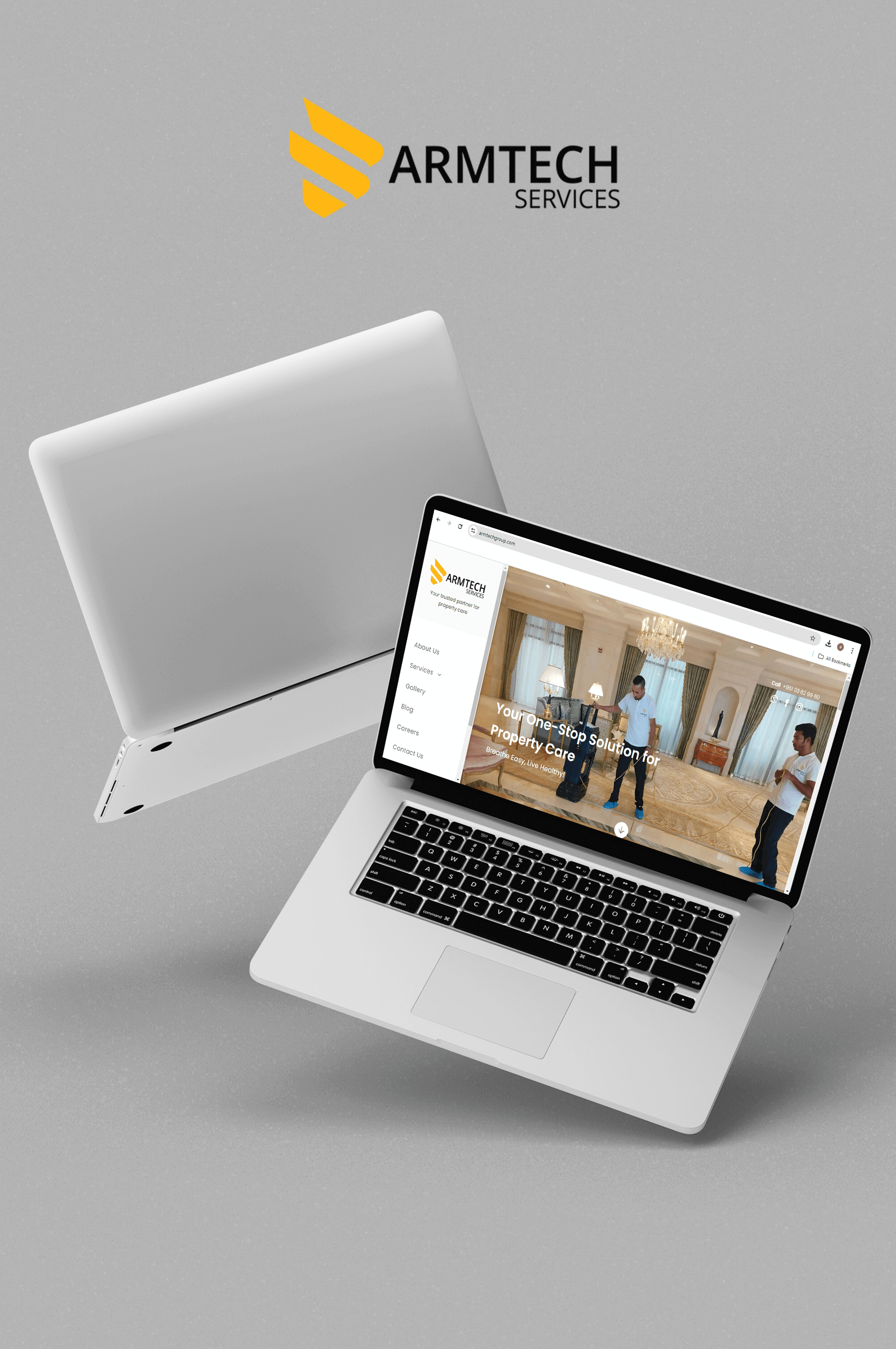 موقع الكتروني لشركة آرمتيك للخدمات في لبنان