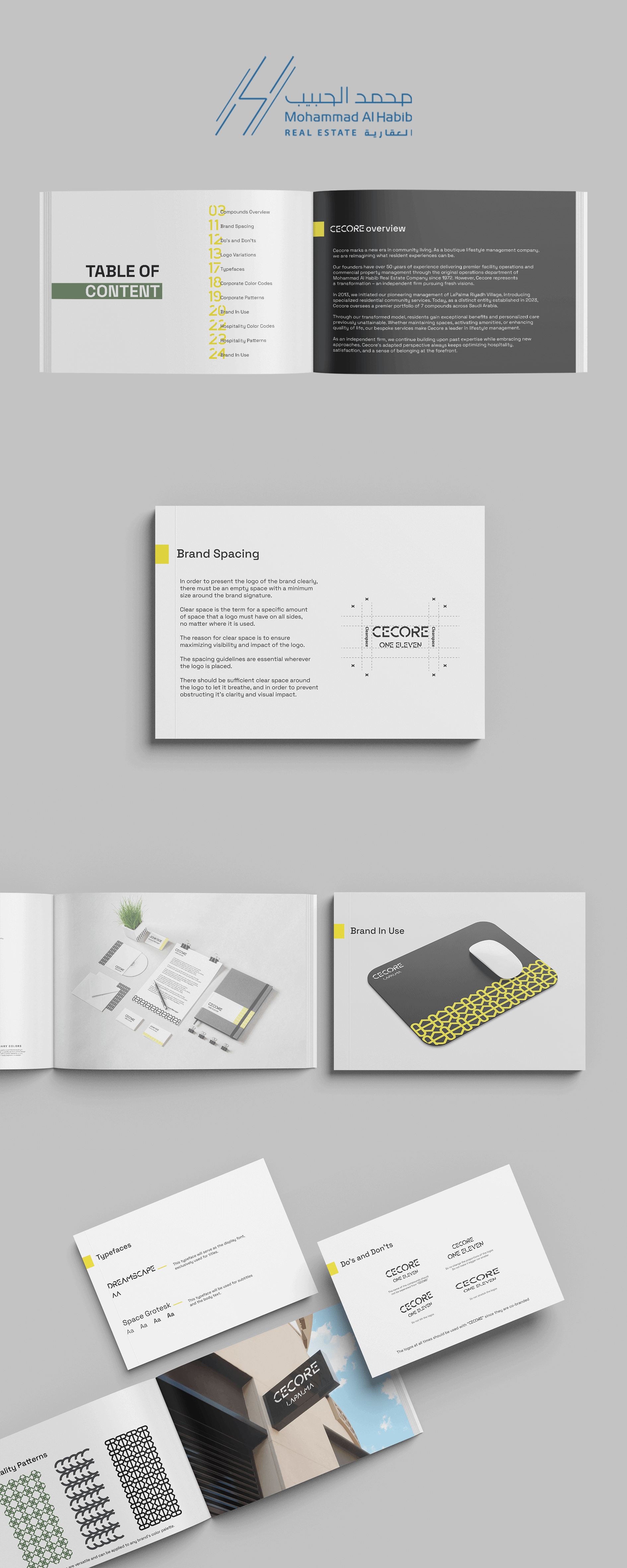 تصميم شعار وملف شركة الحبيب للعقارات في المملكة العربية السعوديّة