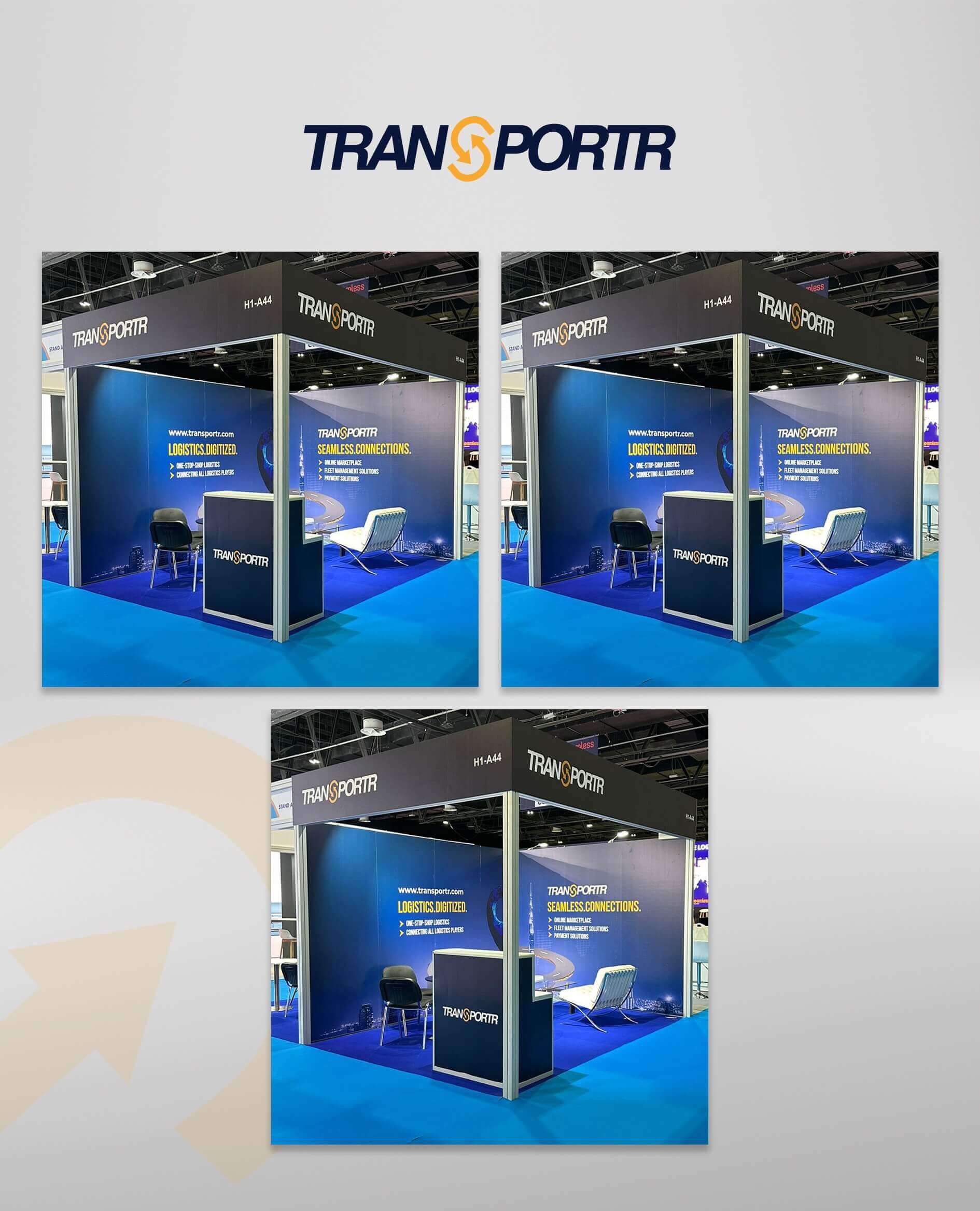 تصميم غرافيكي لشركة ترانسبورتر في الإمارات العربية المتحدة