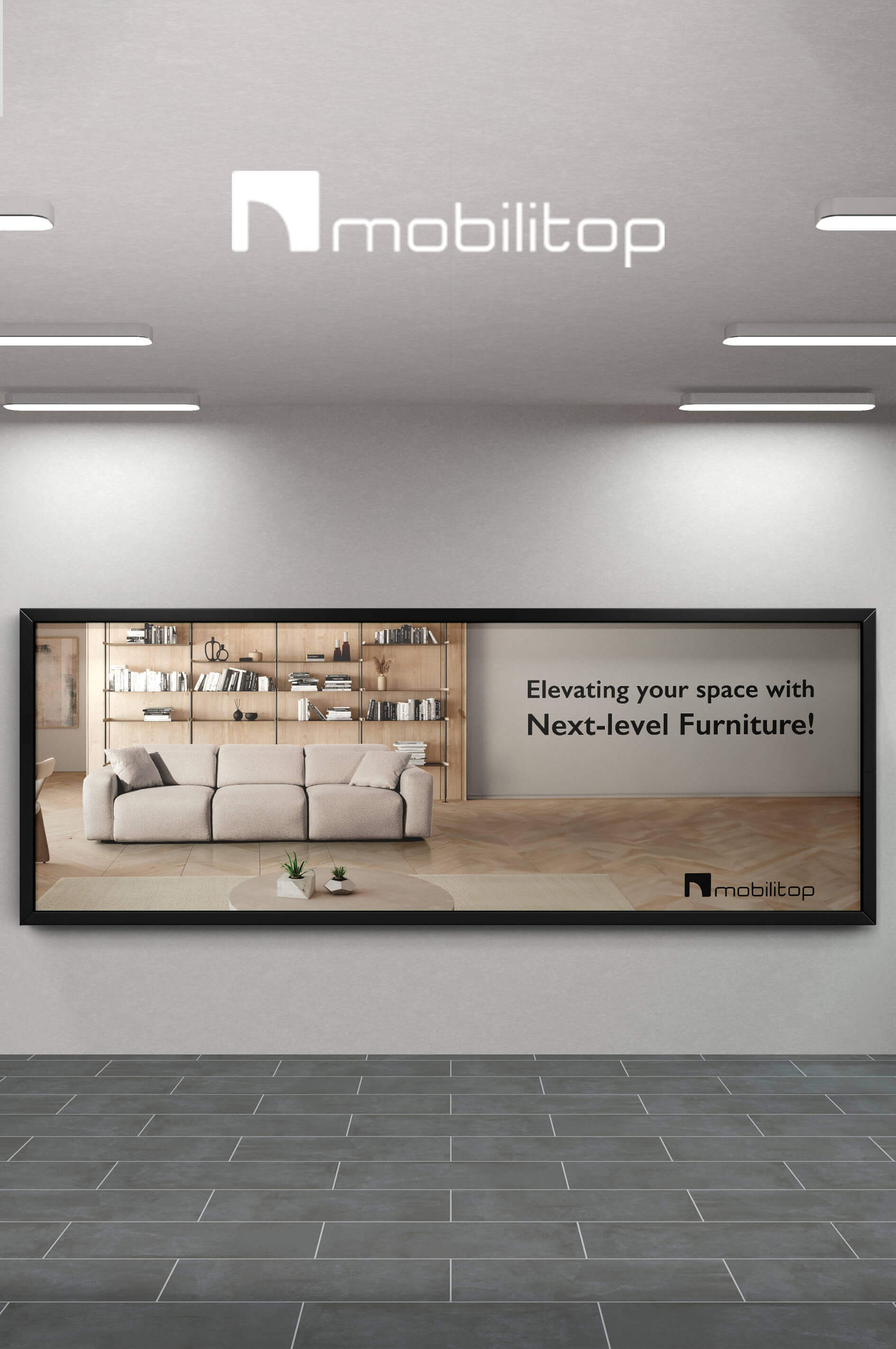 تصميم غرافيكي لشركة موبيلي توب في لبنان