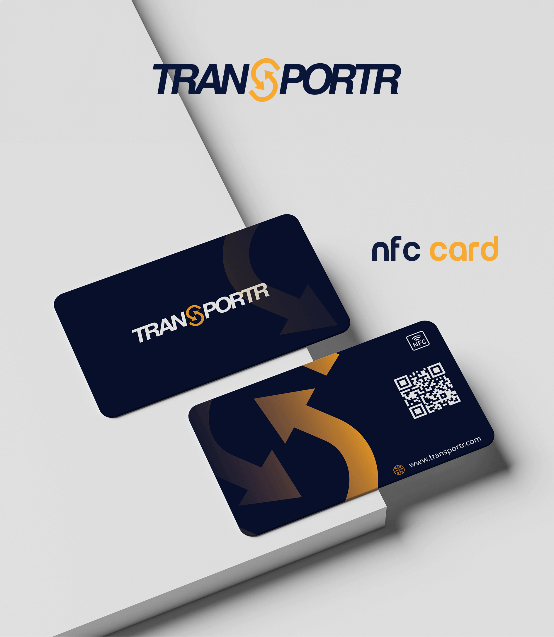 تصميم بطاقات عمل لشركة ترانسبورتر في الإمارات العربية المتحدة