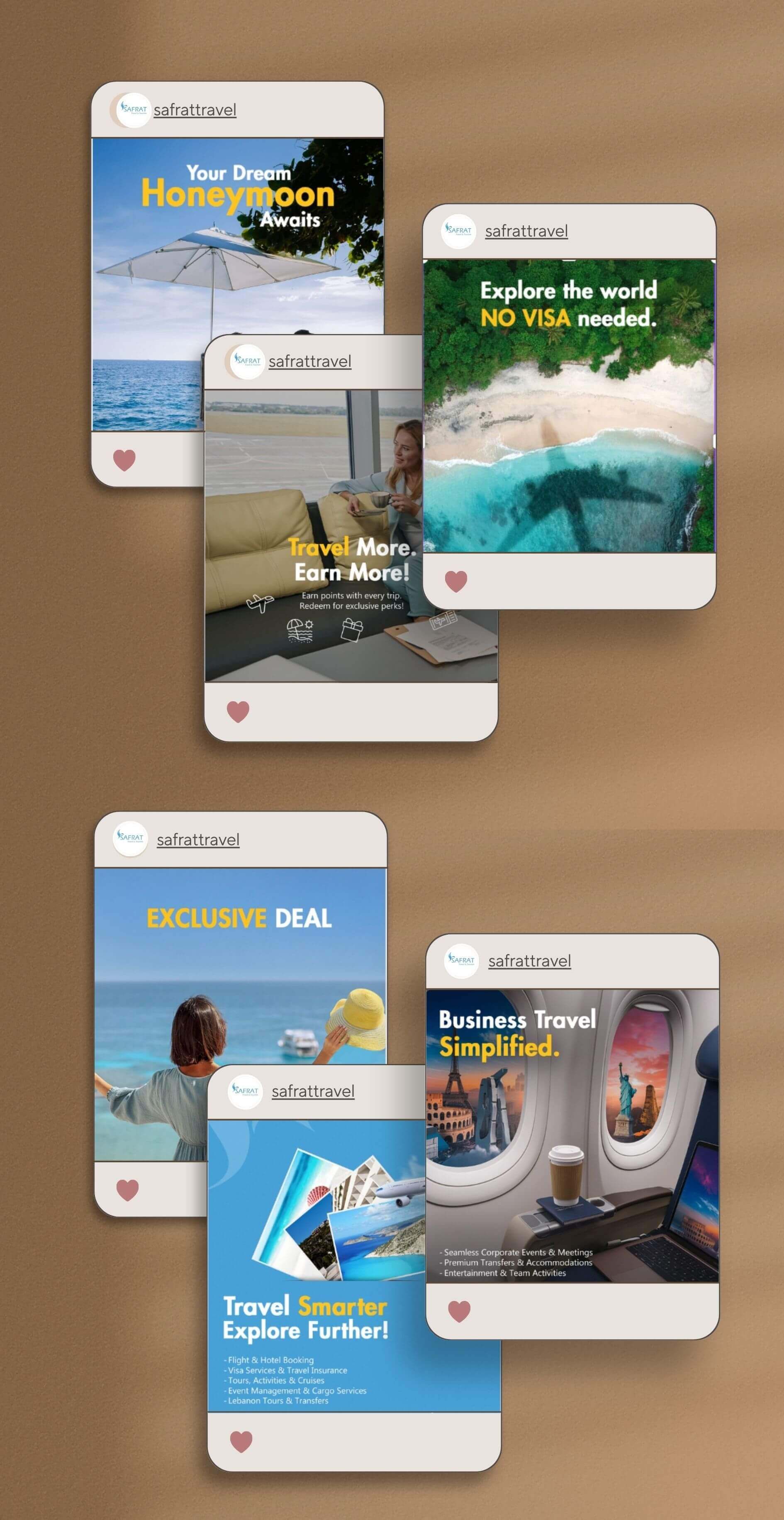 Social Media Marketing for Safrat Travel