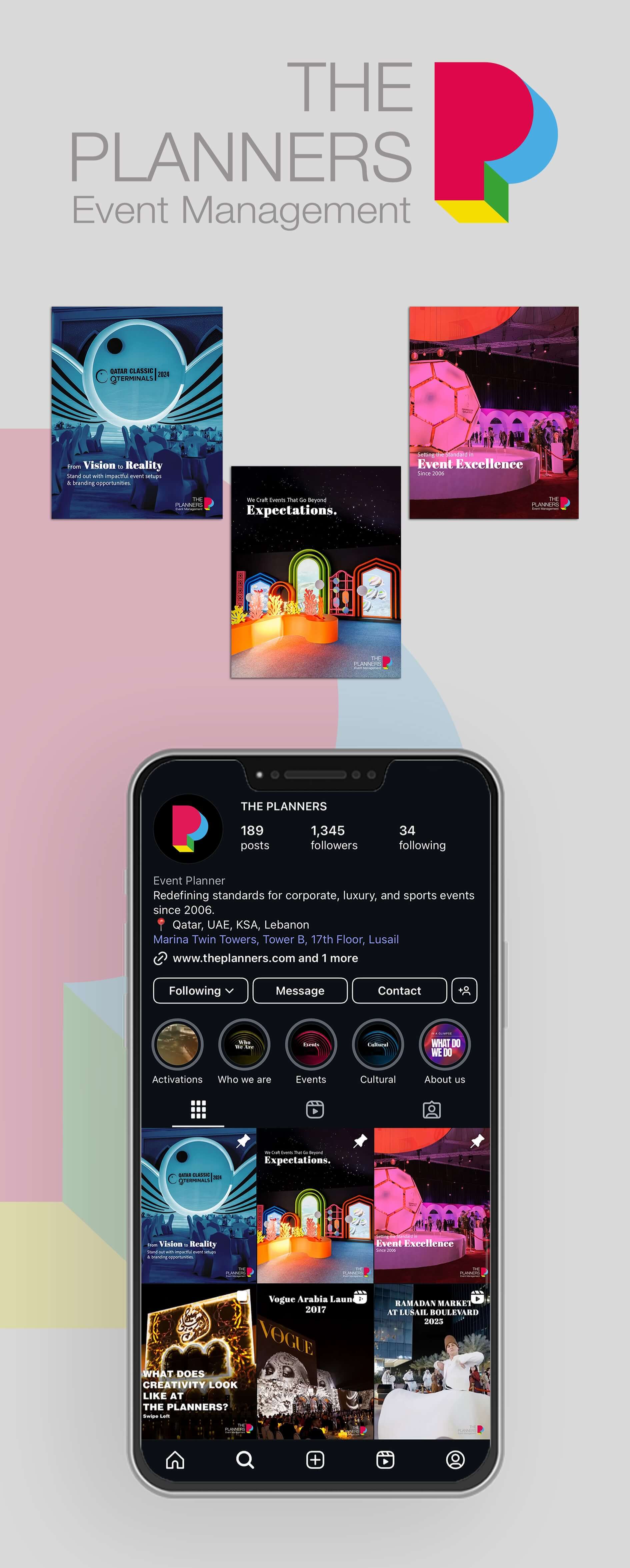 إدارة التسويق عبر وسائل التواصل الاجتماعي لشركة The Planners في لبنان