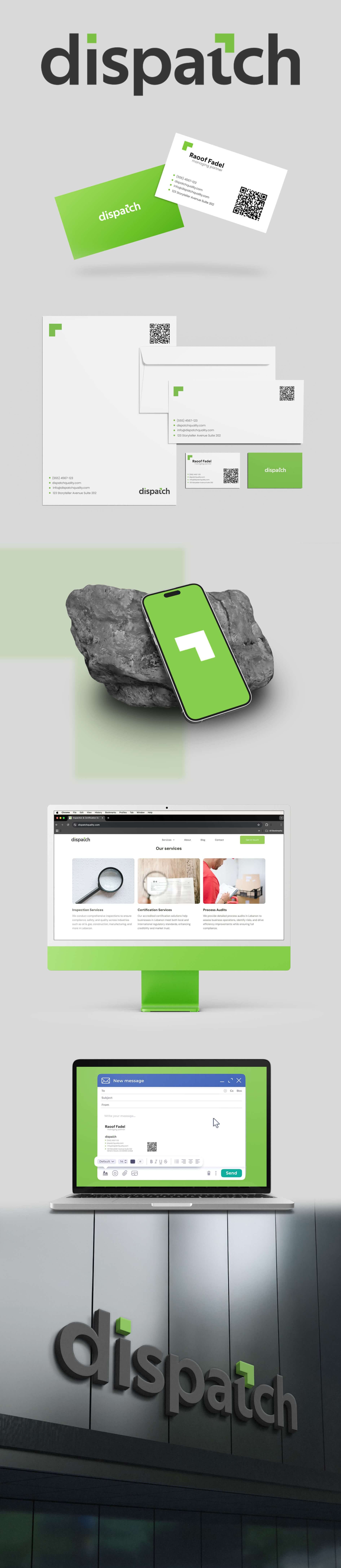 تصميم هوية بصرية لشركة Dispatch