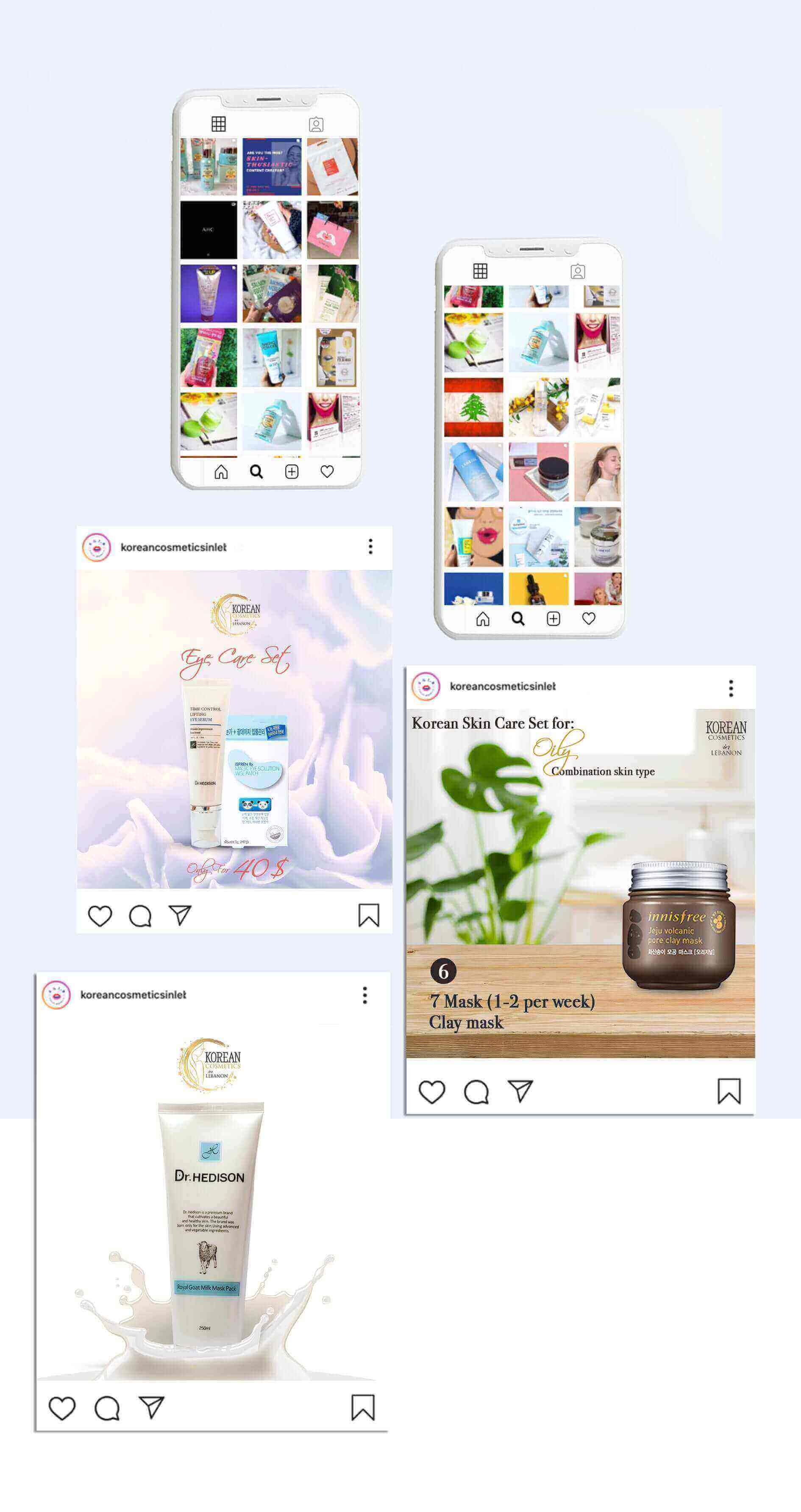 Creative marketing campaign for Korean Cosmetics in Lebanon