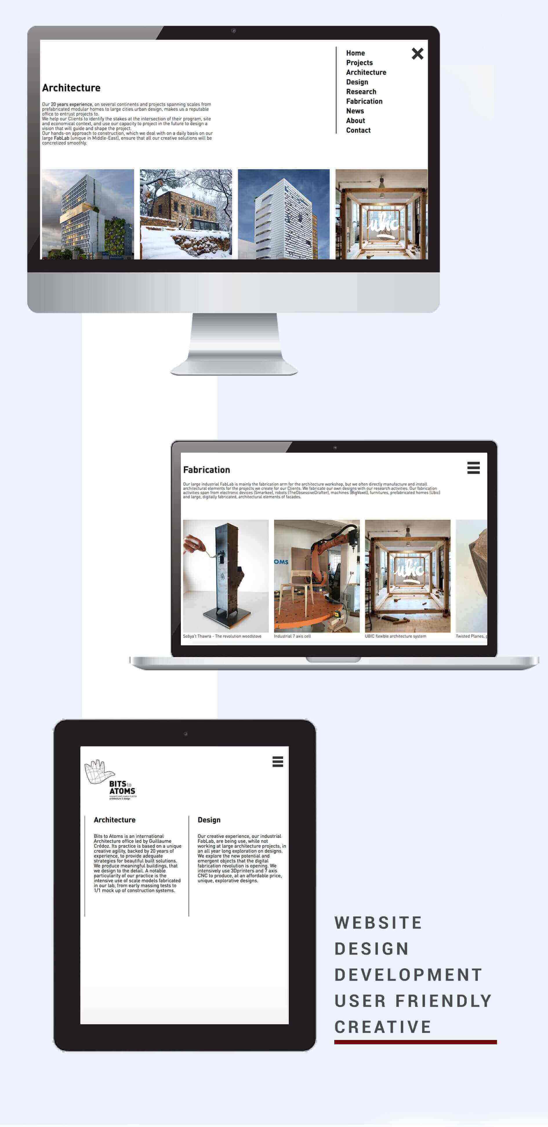Bits To Atoms website development