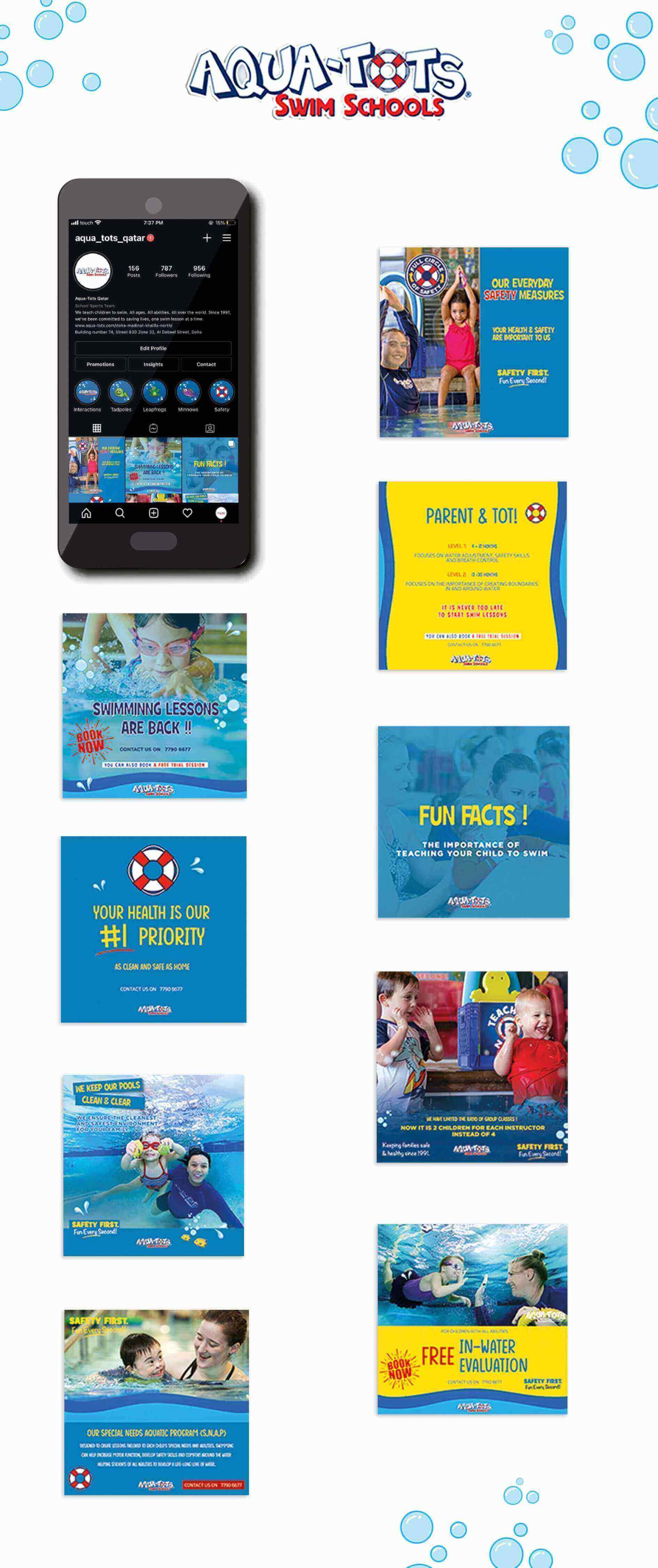 Social media marketing for Aqua-tots Qatar
