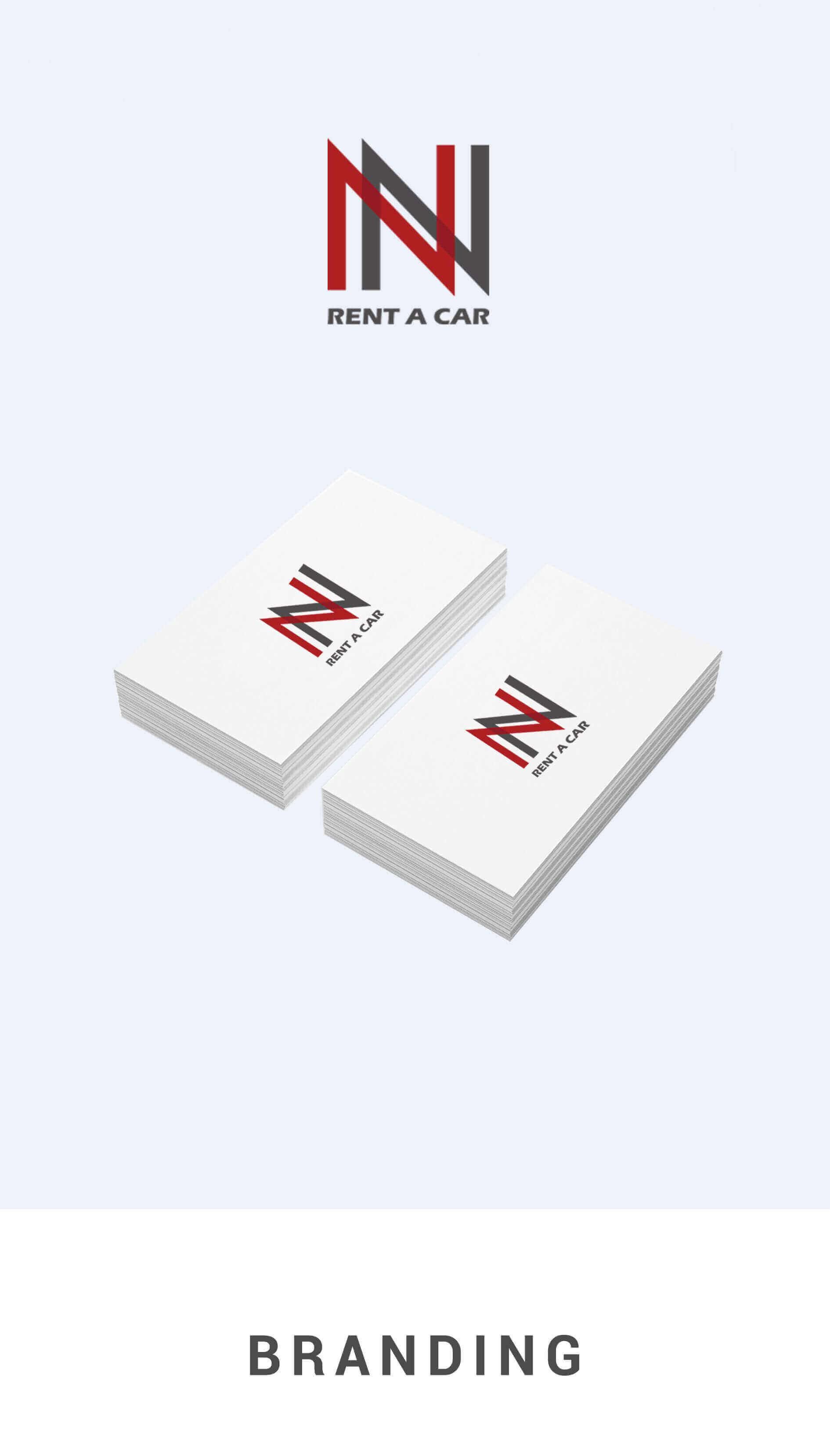 تصميم الشعار لشركة ن ن لتأجير السيّارات