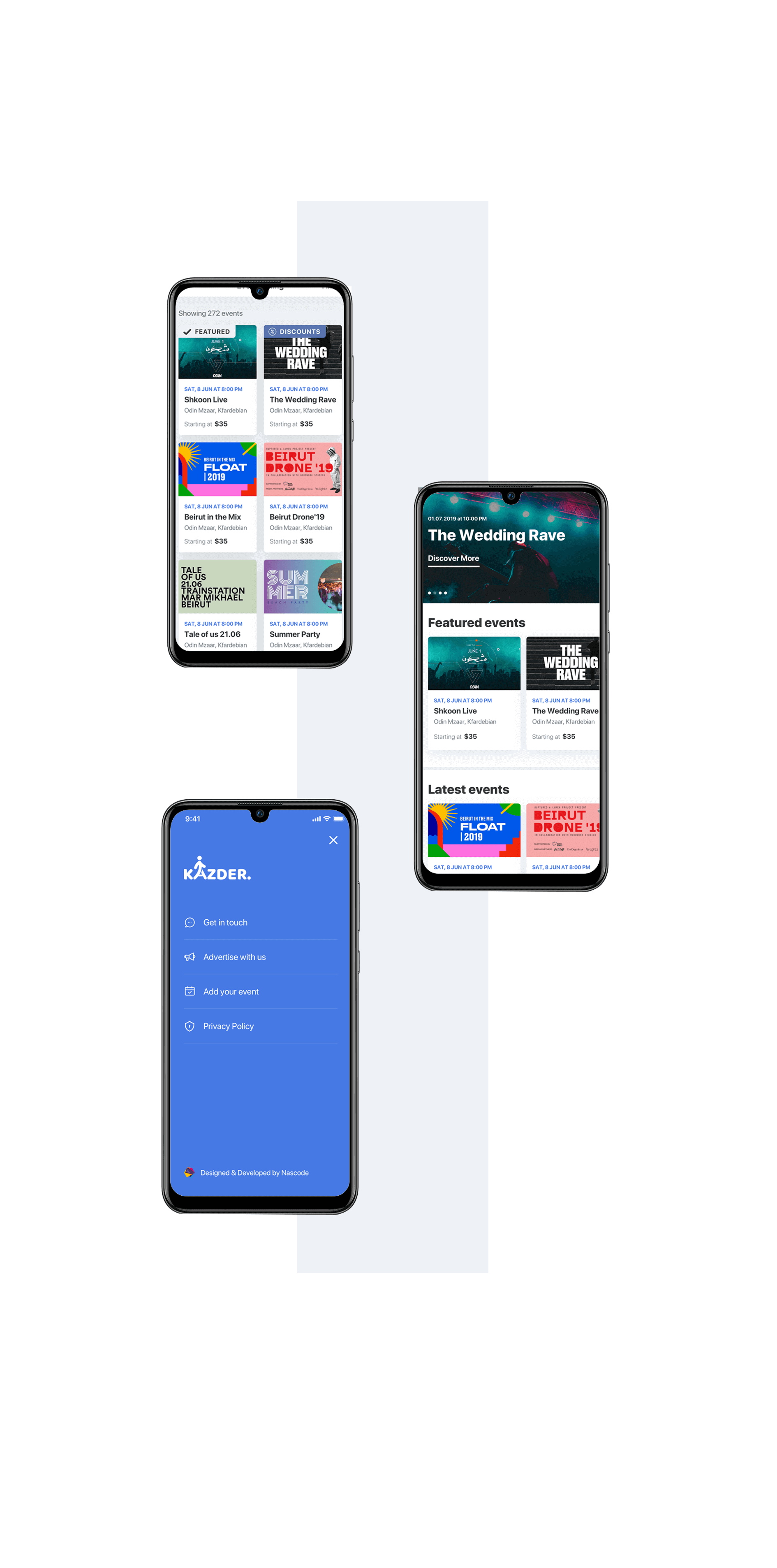 Mobile application development for Kazder