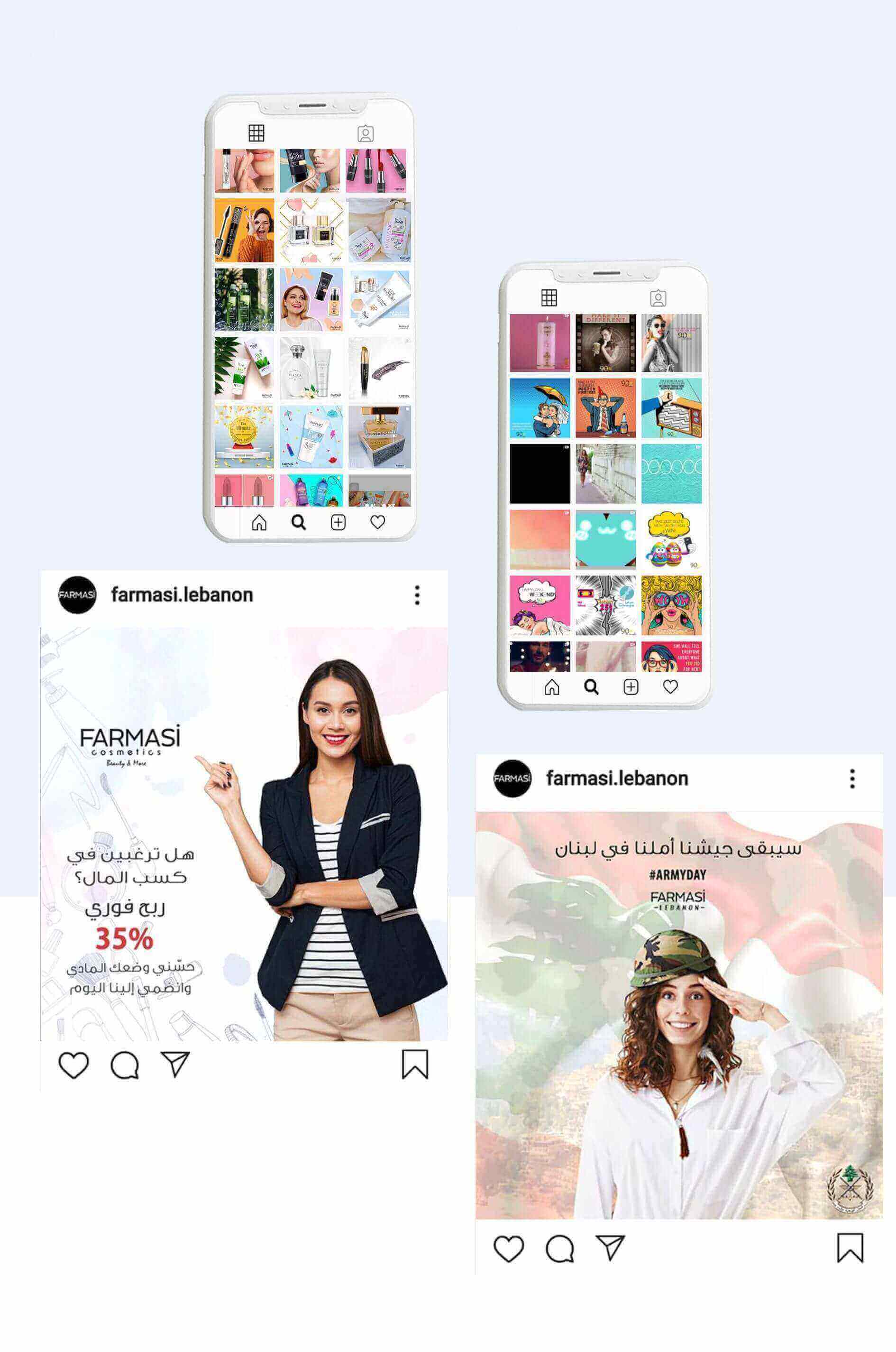 Social media marketing Farmasi Cosmetics