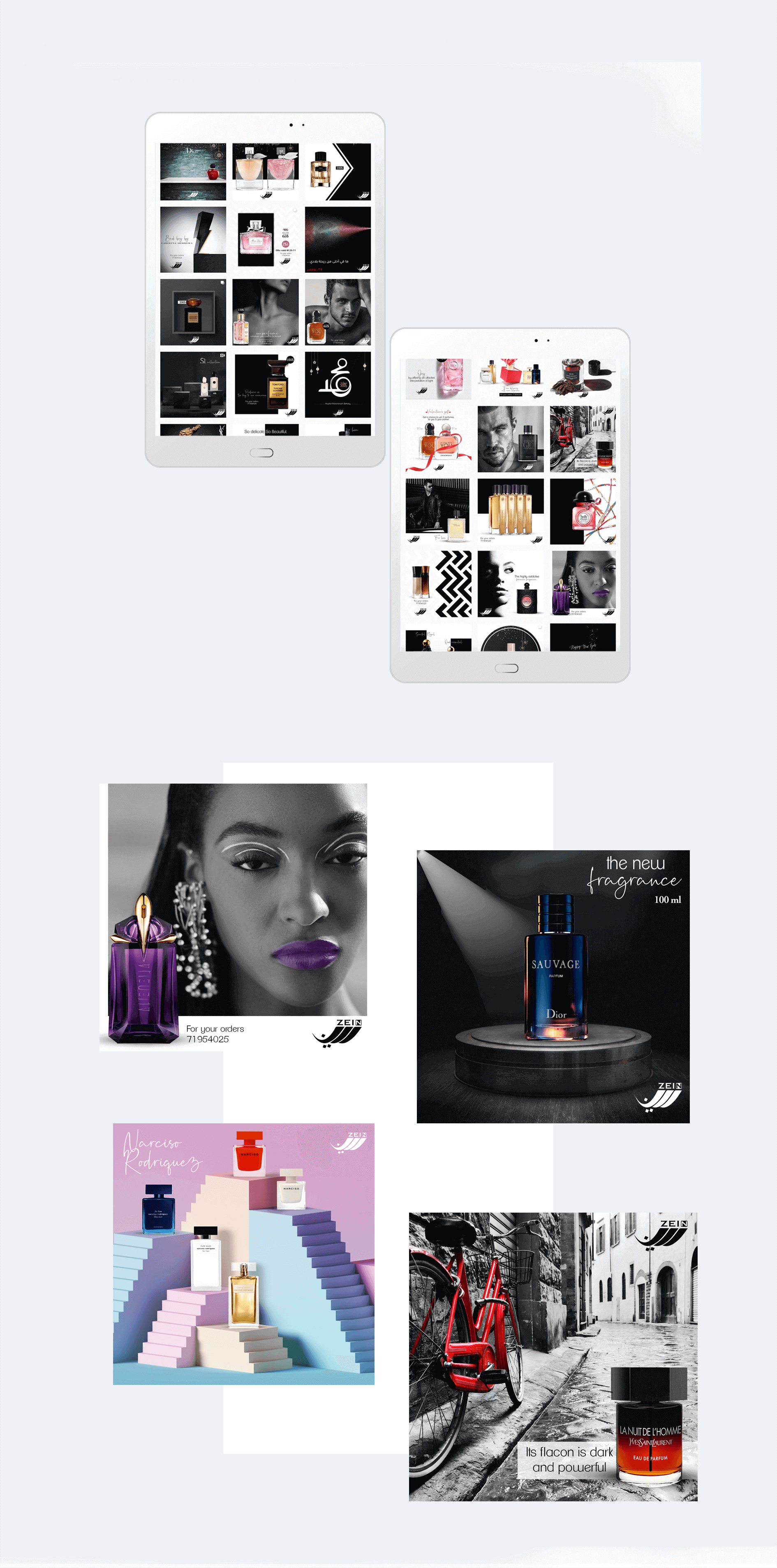 حملة تسويق لعطورات زين