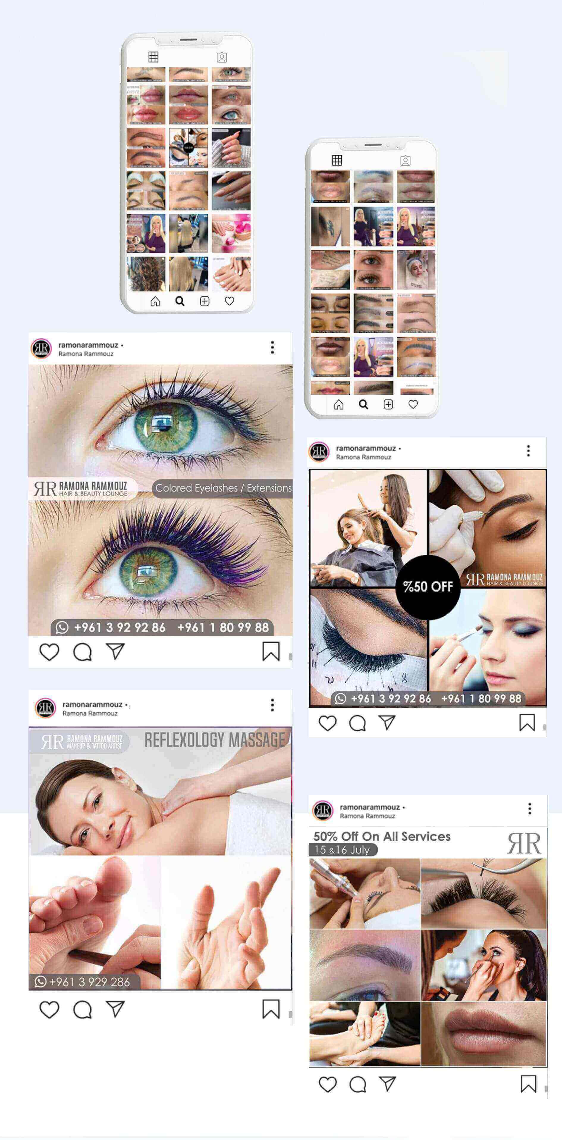 إدارة صفحات رامونا رموز على وسائل التواصل الاجتماعي