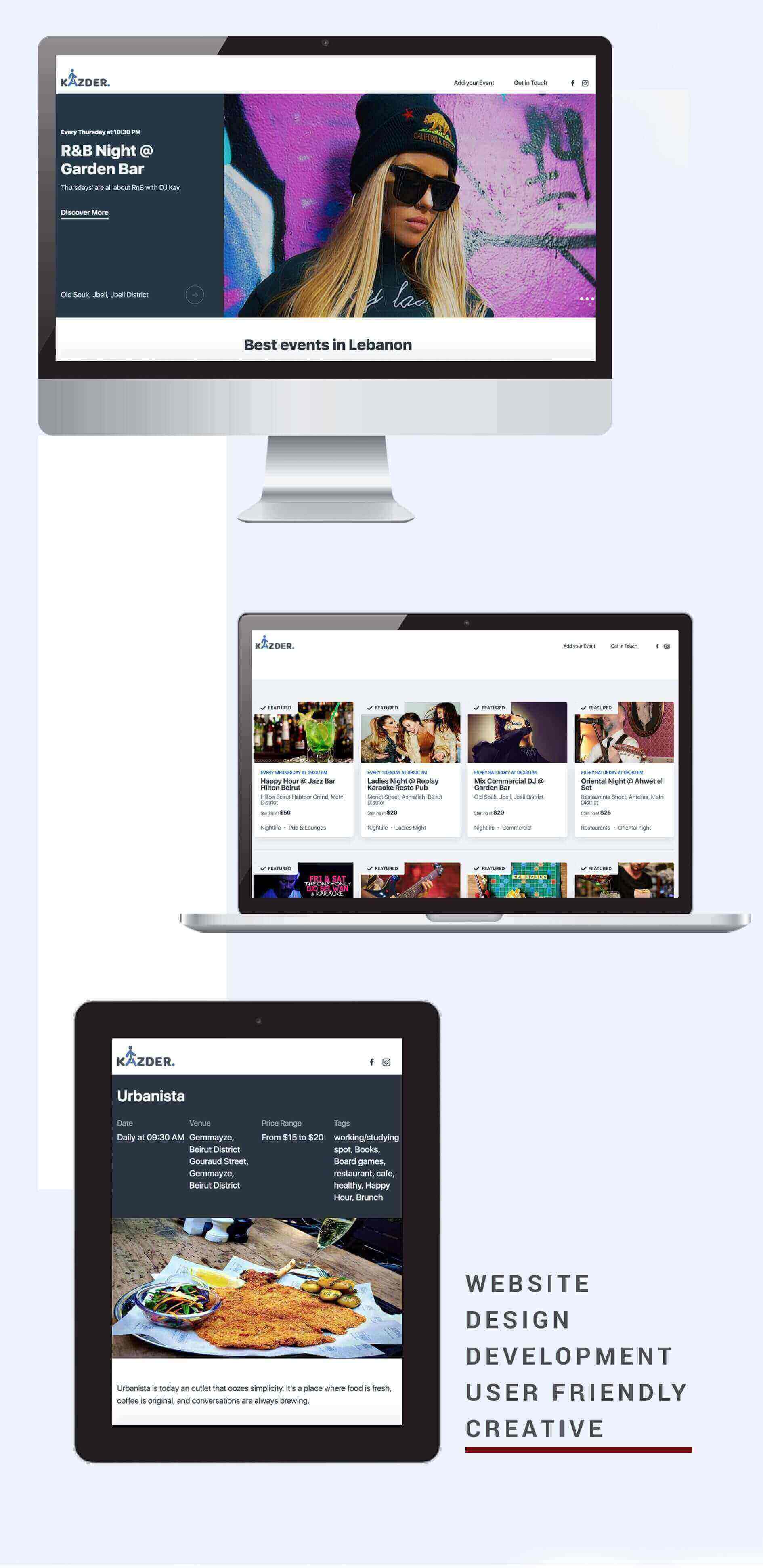 Website development for Kazder
