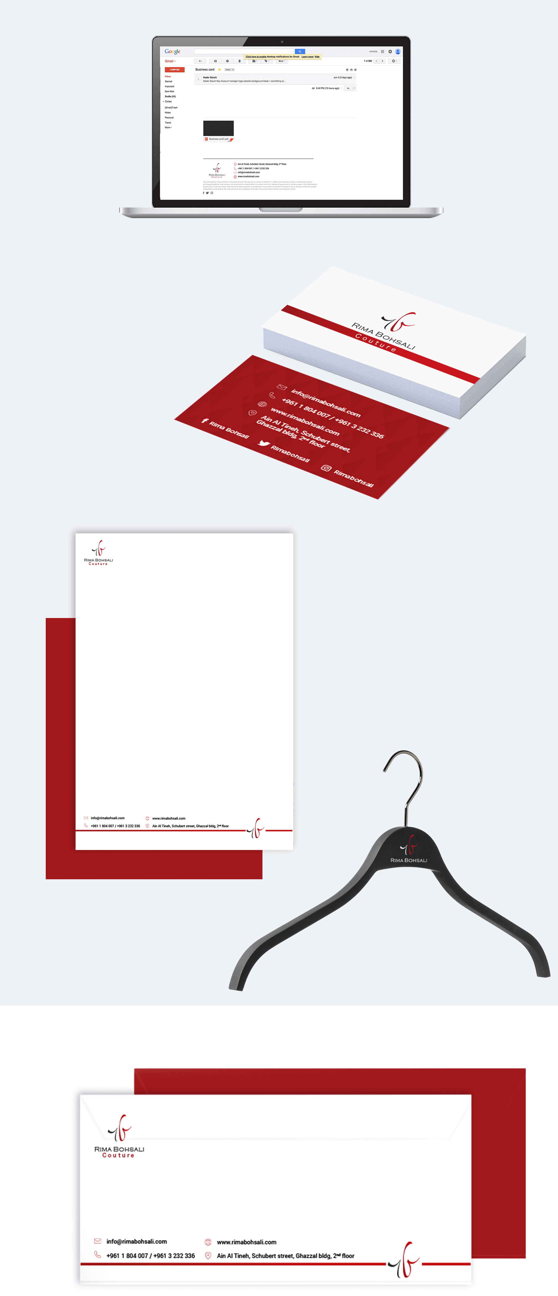 Logo design for Rima Bohsali Fashion Design