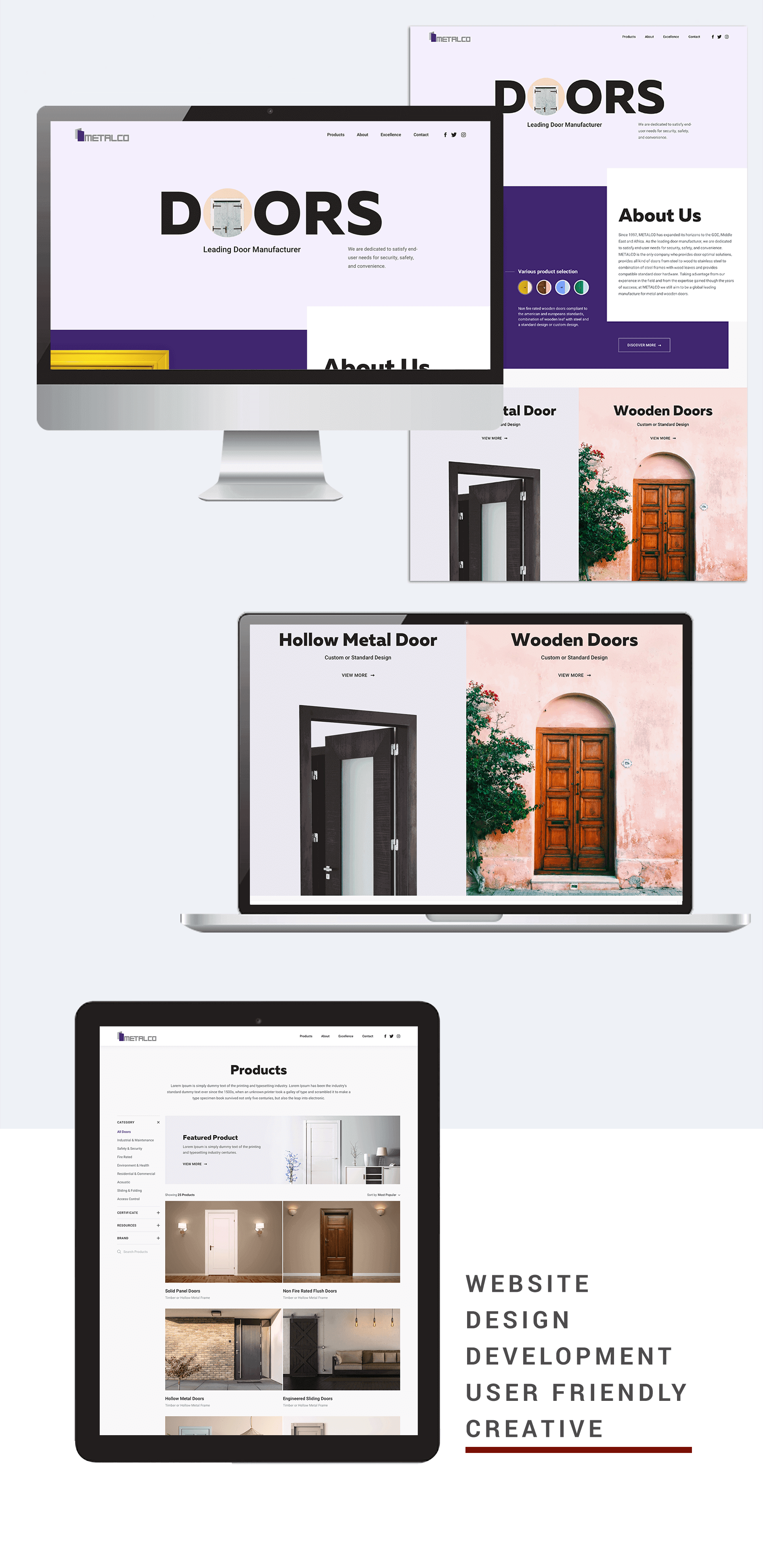 Website design and development for Metalco