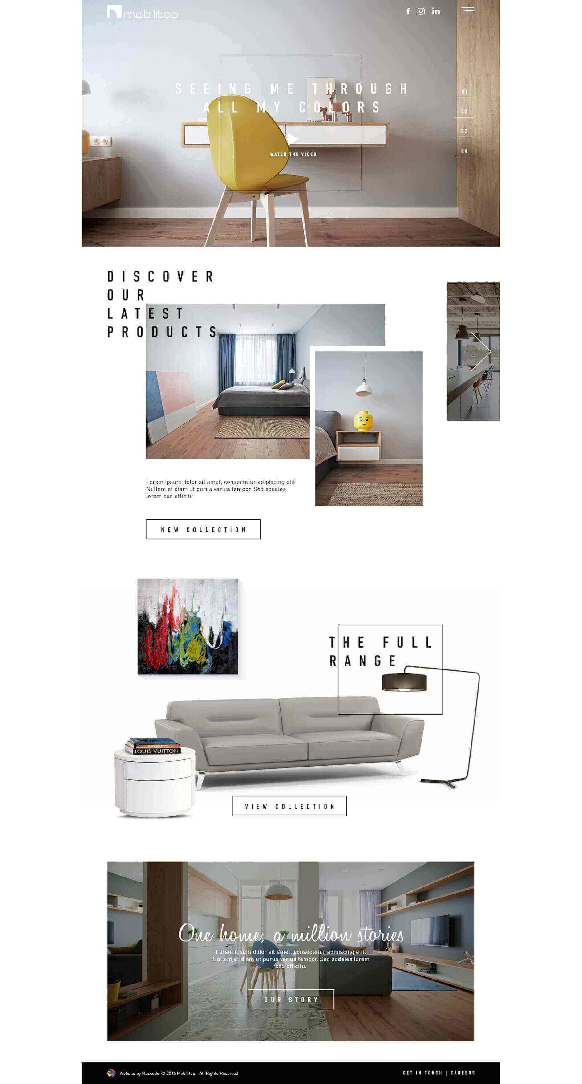 E-commerce website design and development for Mobilitop