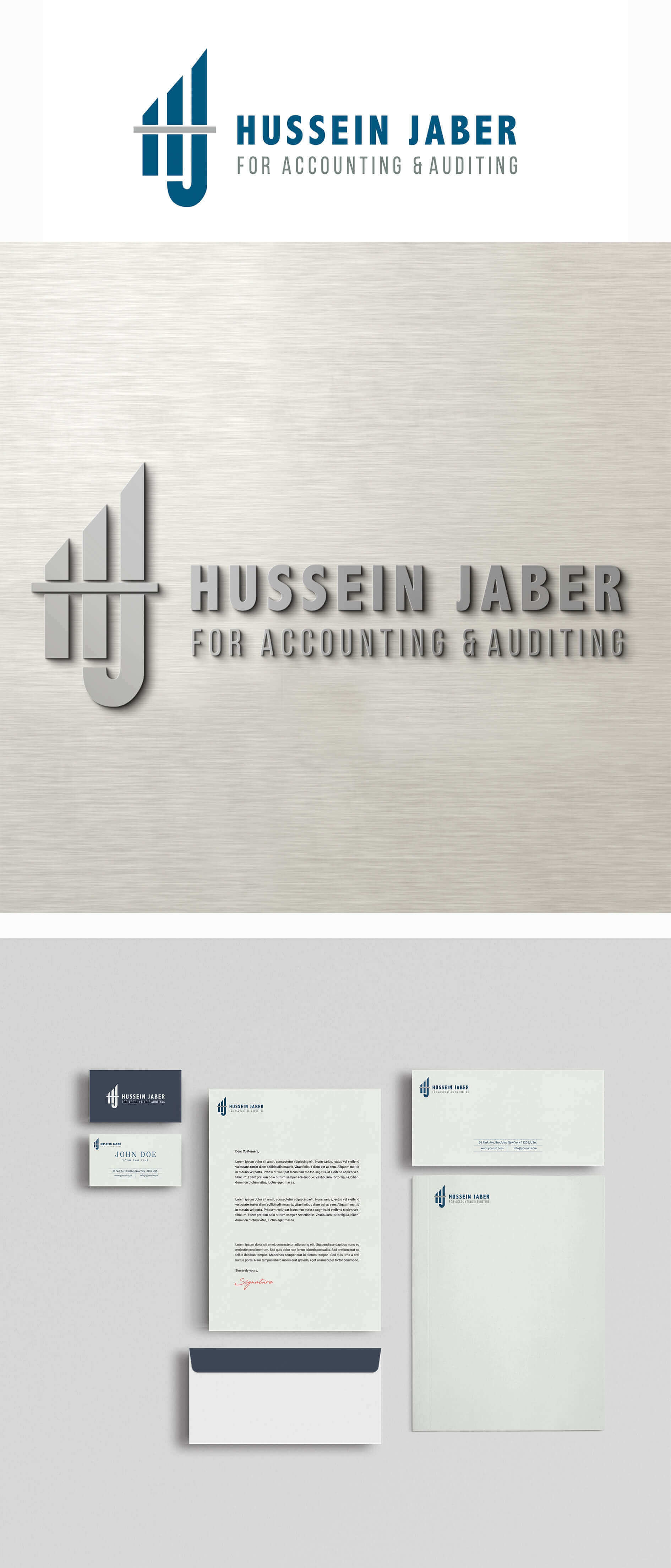 Full branding for Hussein Jaber accounting