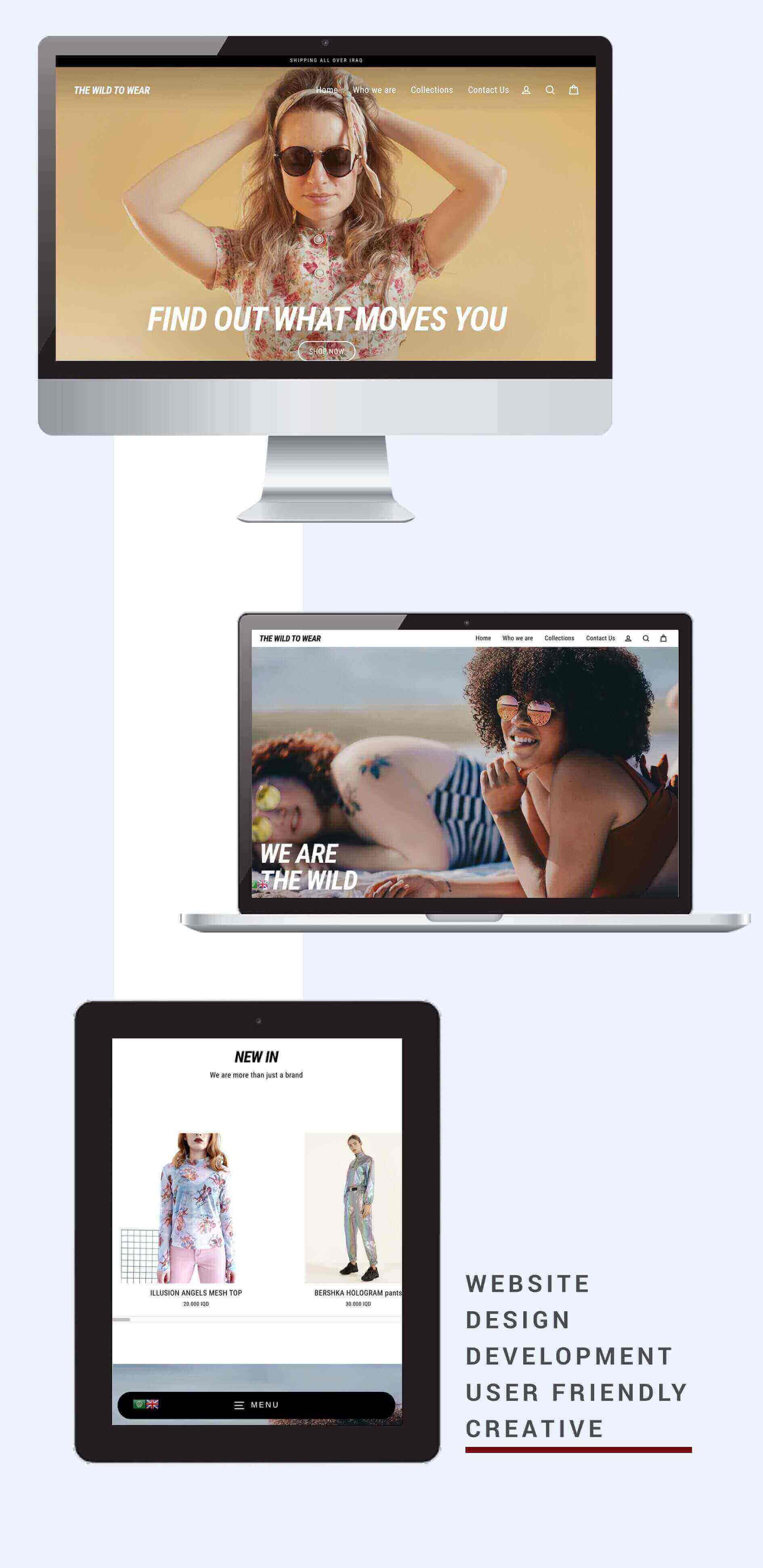 Template Website The wild to wear  Iraq