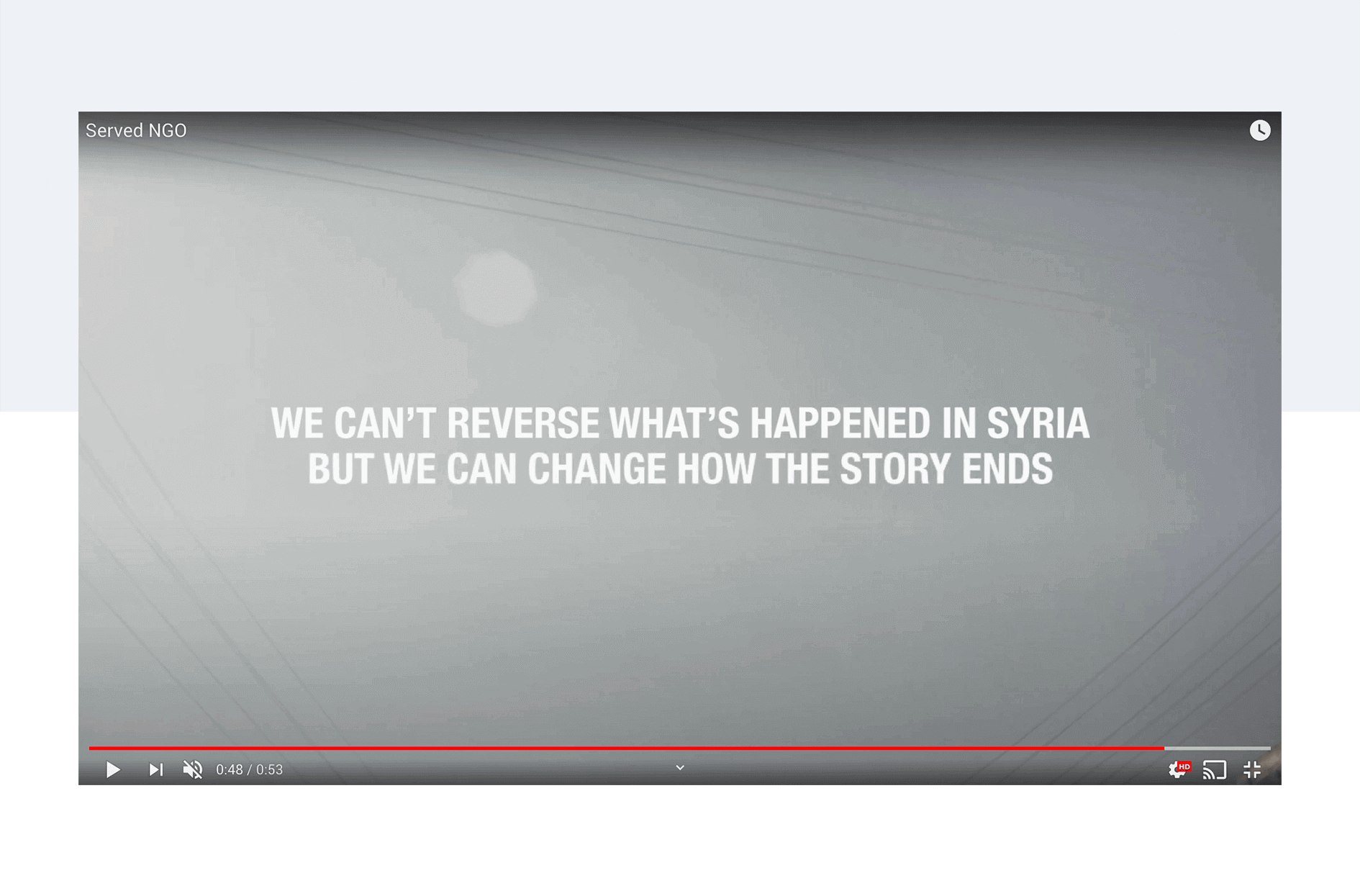 Served NGO media production