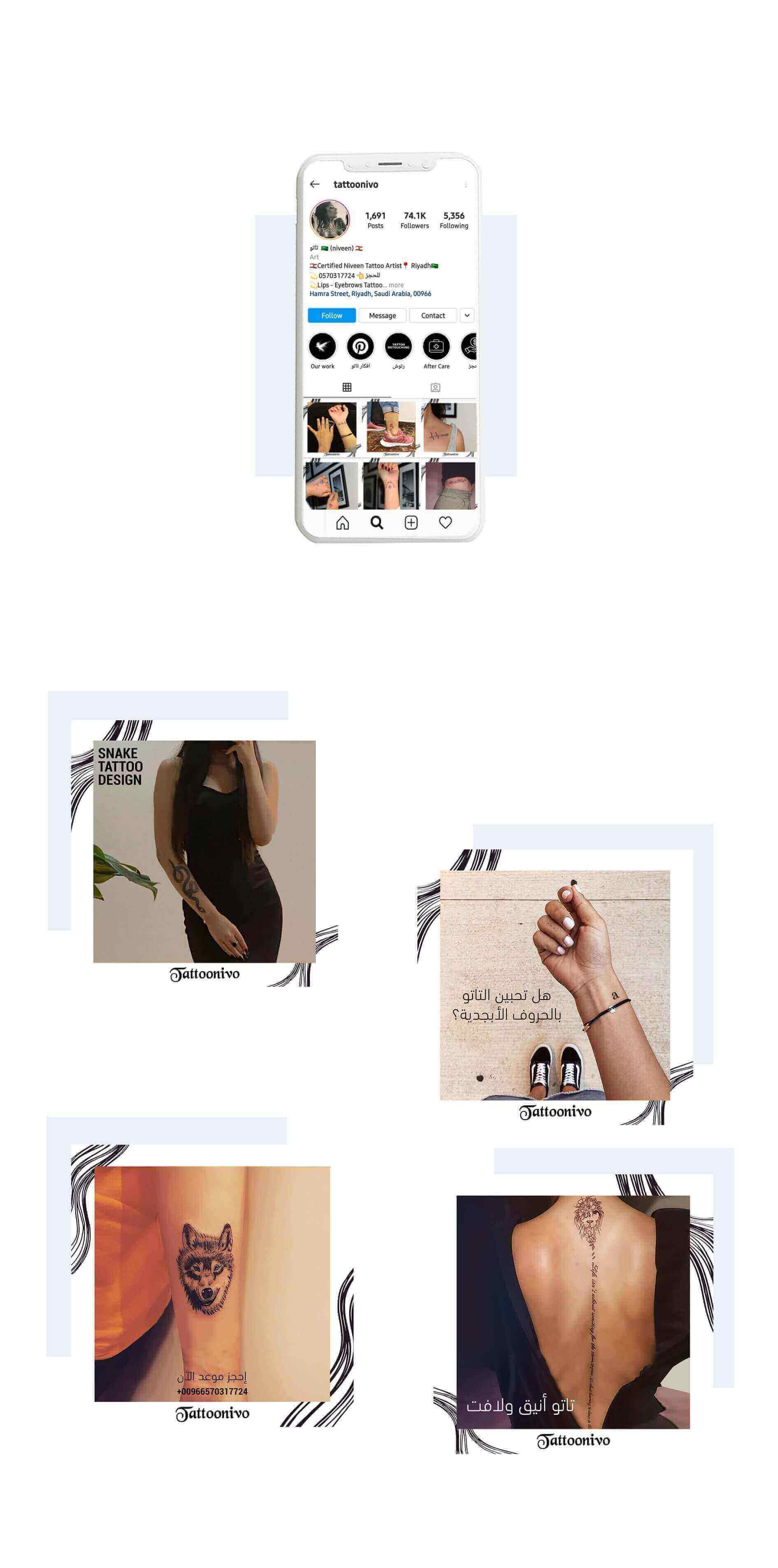 Online presence for Tattoonivo in KSA